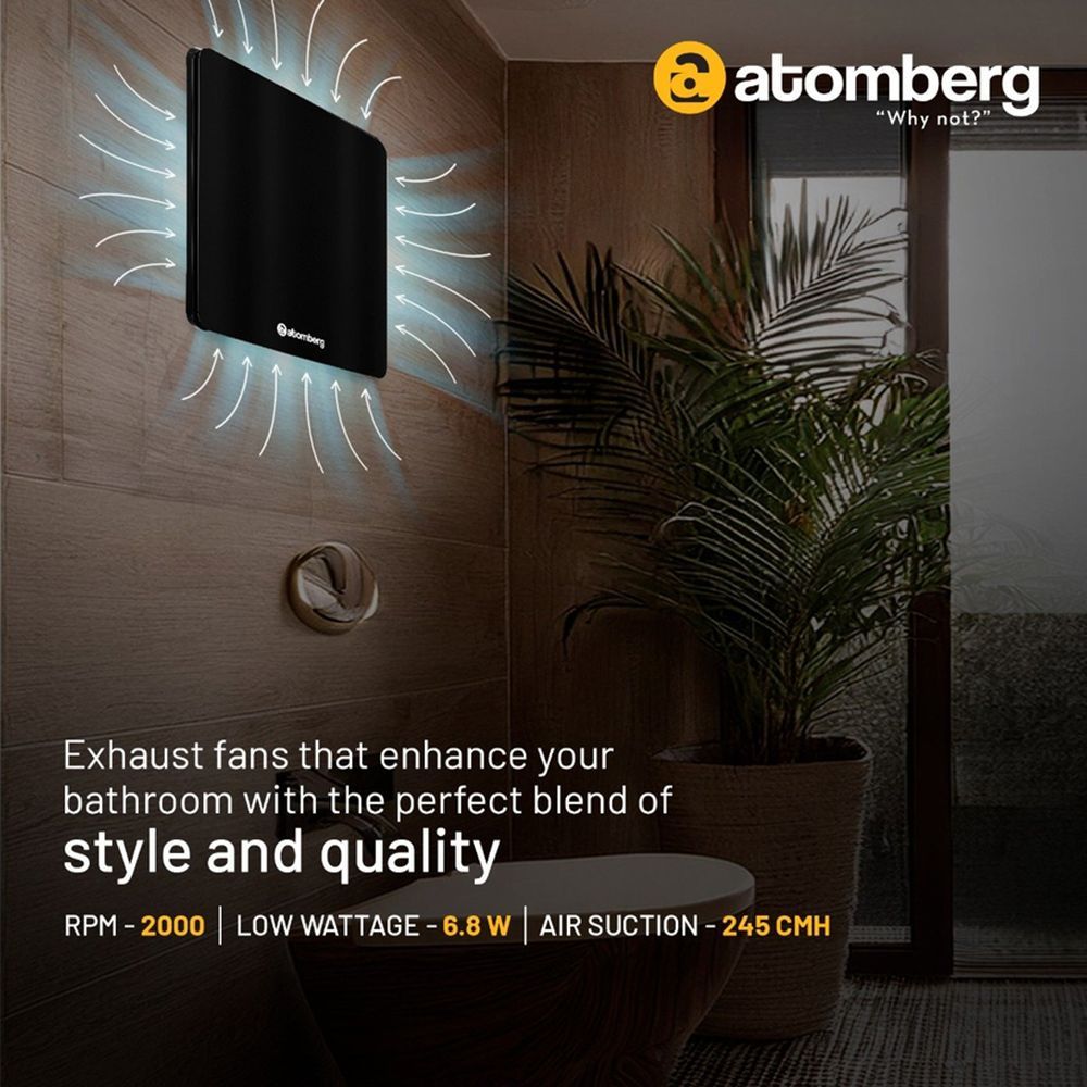 atomberg Studio 6 Inch 150mm Exhaust Fan with BLDC Motor (Double Ball Bearings, Black)_17