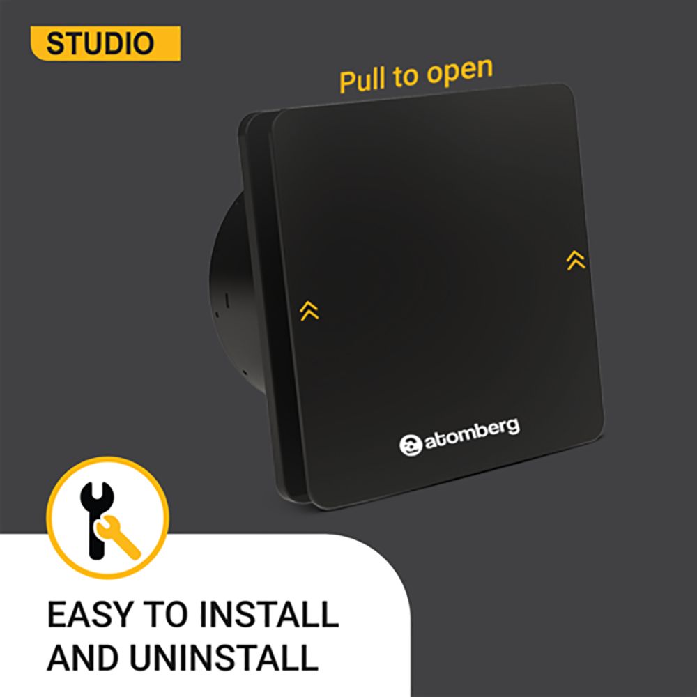 atomberg Studio 6 Inch 150mm Exhaust Fan with BLDC Motor (Double Ball Bearings, Black)_7