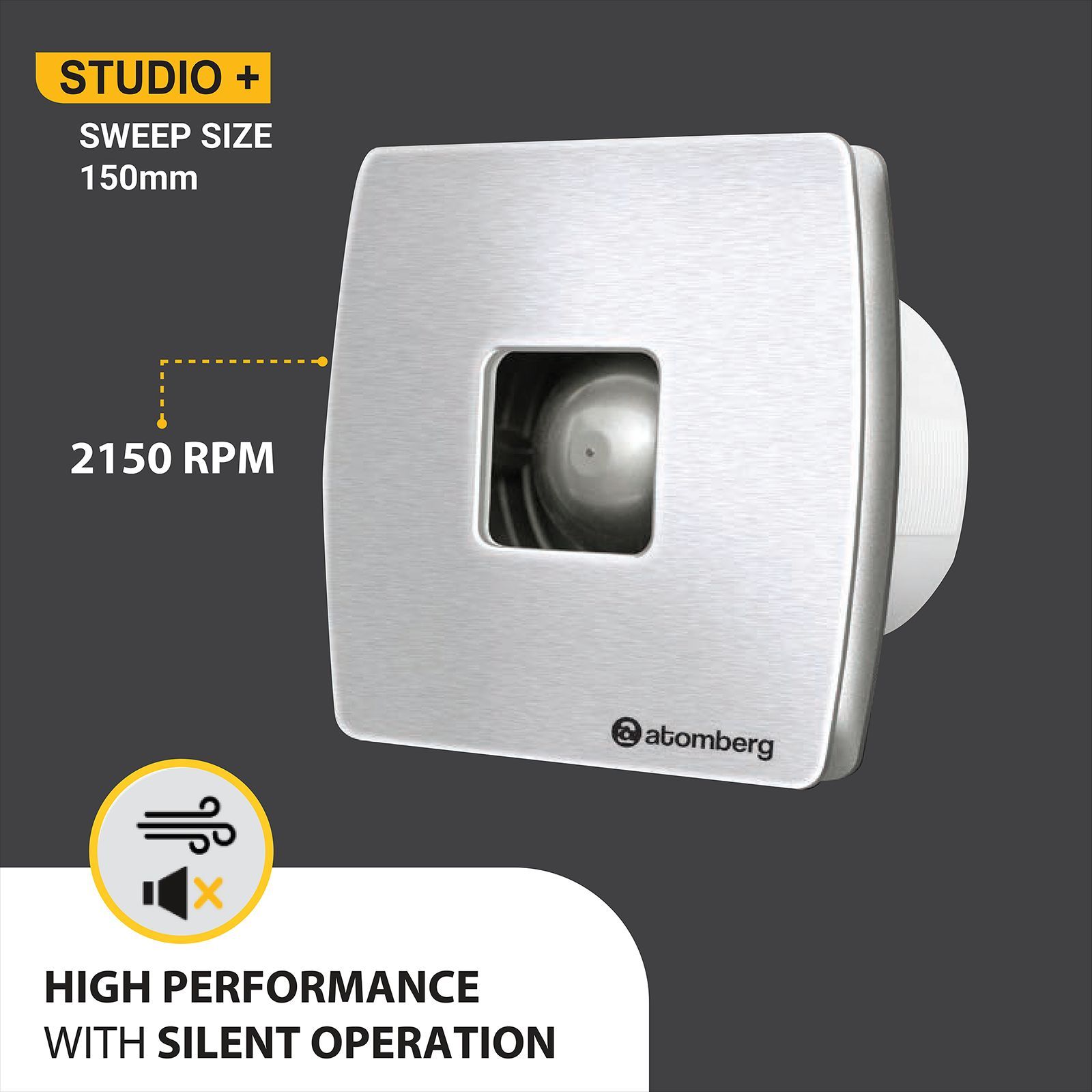 atomberg Studio Plus 6 Inch 150mm Exhaust Fan with BLDC Motor (Silent Operation, Stainless Steel)_12