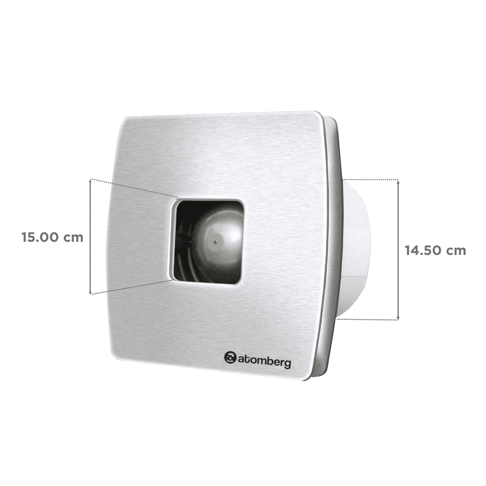 atomberg Studio Plus 6 Inch 150mm Exhaust Fan with BLDC Motor (Silent Operation, Stainless Steel)_2