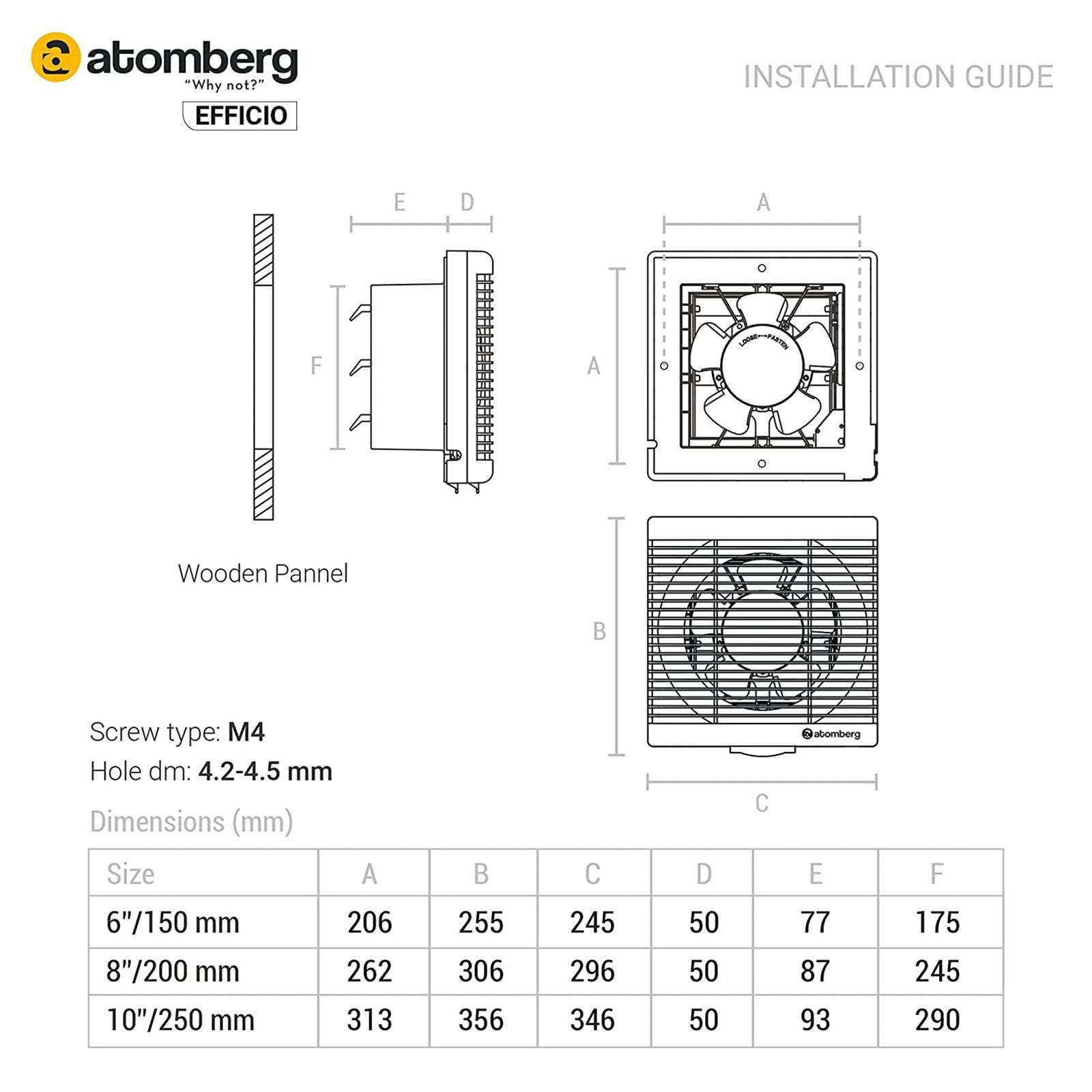 atomberg Efficio 10 Inch 250mm Exhaust Fan with BLDC Motor (Silent Operation, Umber Brown) atomberg Efficio 10 Inch 250mm Exhaust Fan with BLDC Motor (Silent Operation, Umber Brown)_8