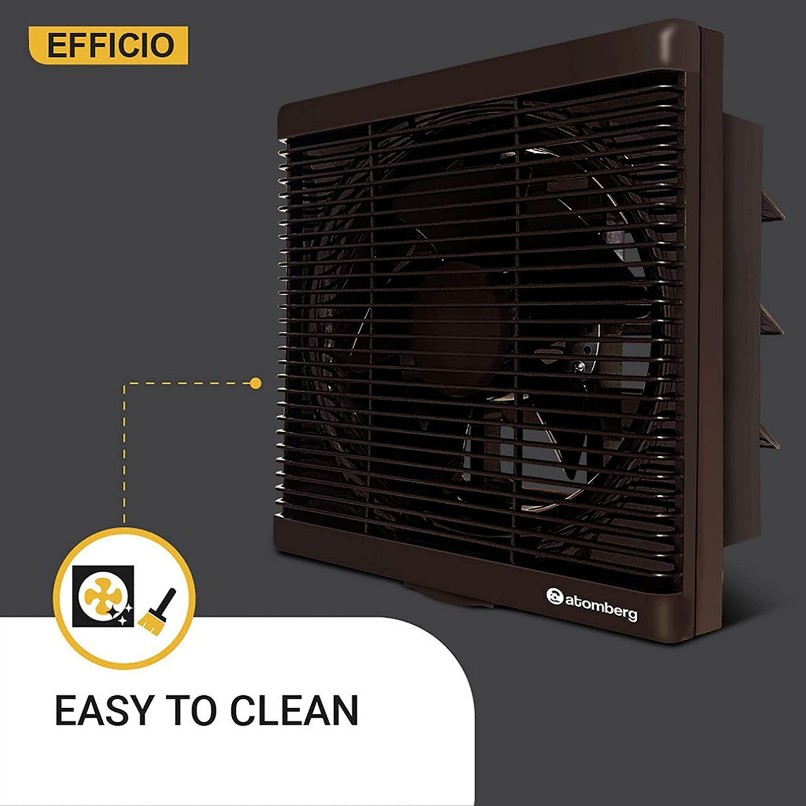atomberg Efficio 10 Inch 250mm Exhaust Fan with BLDC Motor (Silent Operation, Umber Brown) atomberg Efficio 10 Inch 250mm Exhaust Fan with BLDC Motor (Silent Operation, Umber Brown)_7