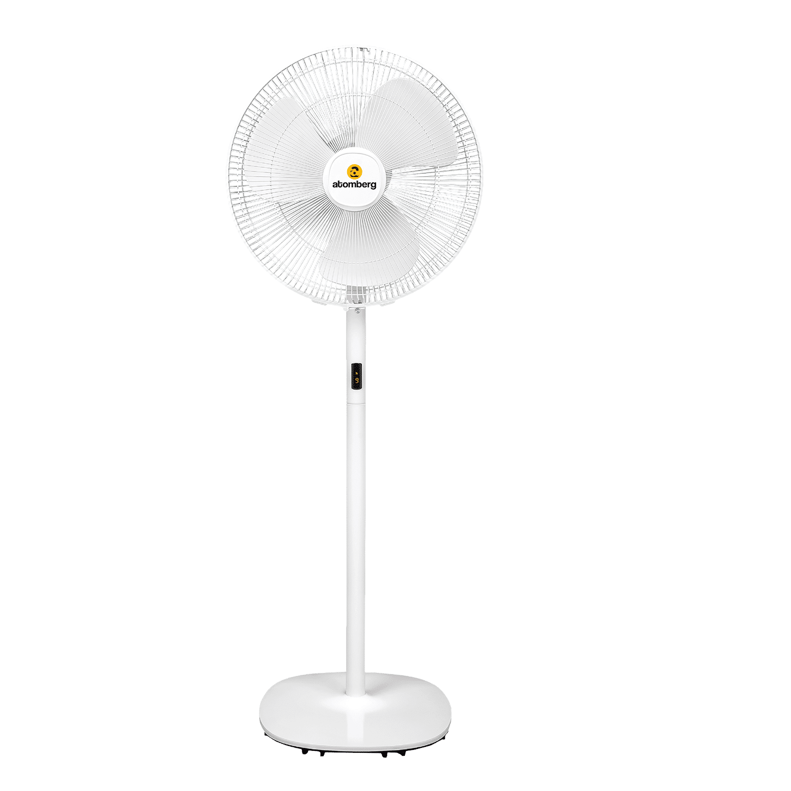 atomberg Efficio+ 5 Star 400mm 3 Blade BLDC Motor Pedestal Fan with Remote (Easy To Tilt, White)_1