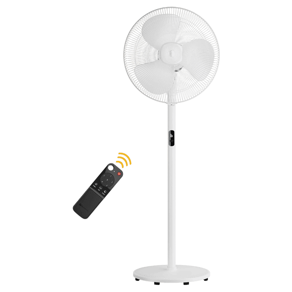 atomberg Renesa 5 Star 400mm 3 Blade BLDC Motor Pedestal Fan with Remote (Oscillation Function, White)_3