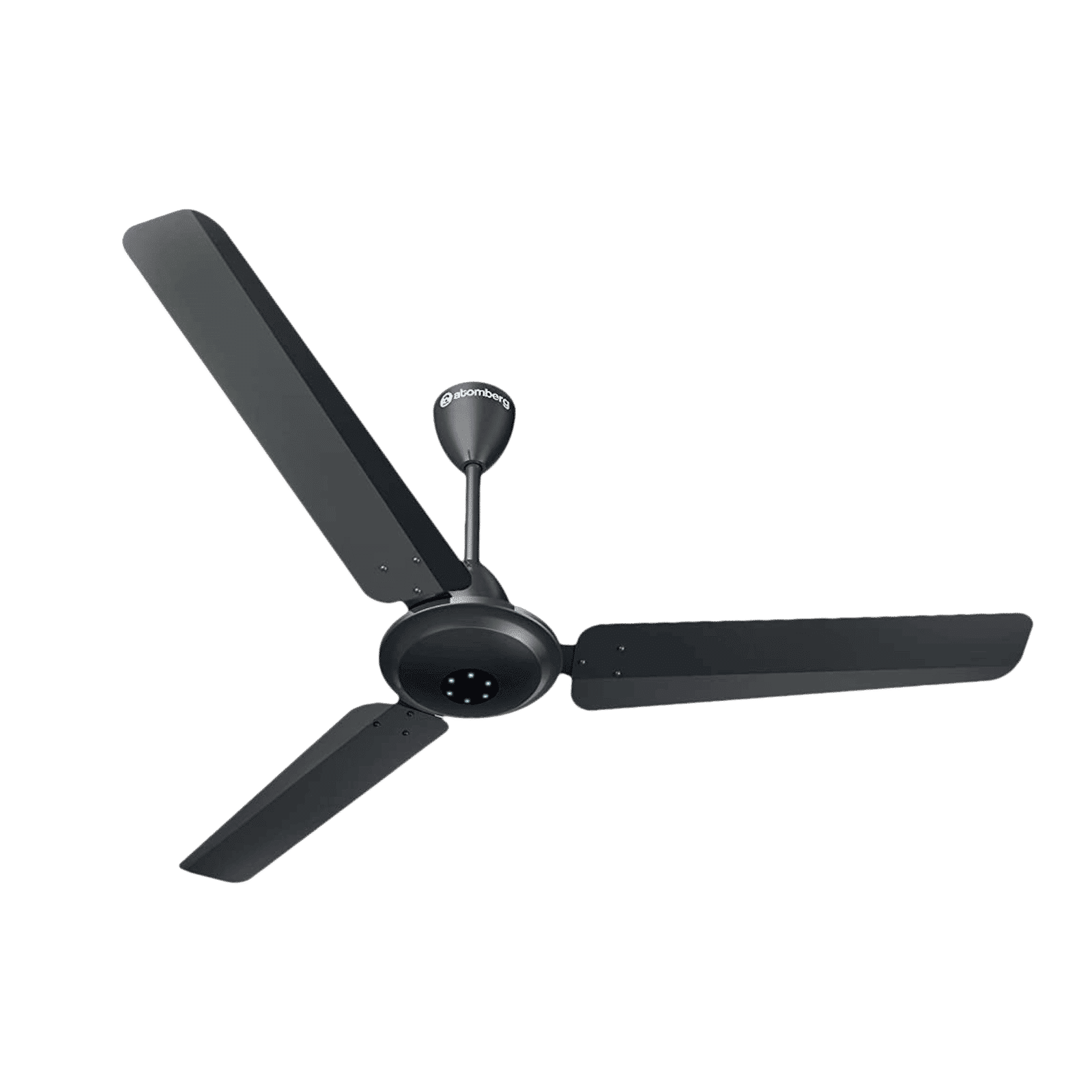 atomberg Ikano 5 Star 1200mm 3 Blade BLDC Motor Ceiling Fan with Remote (LED Speed Indicator, Gloss Black)_1