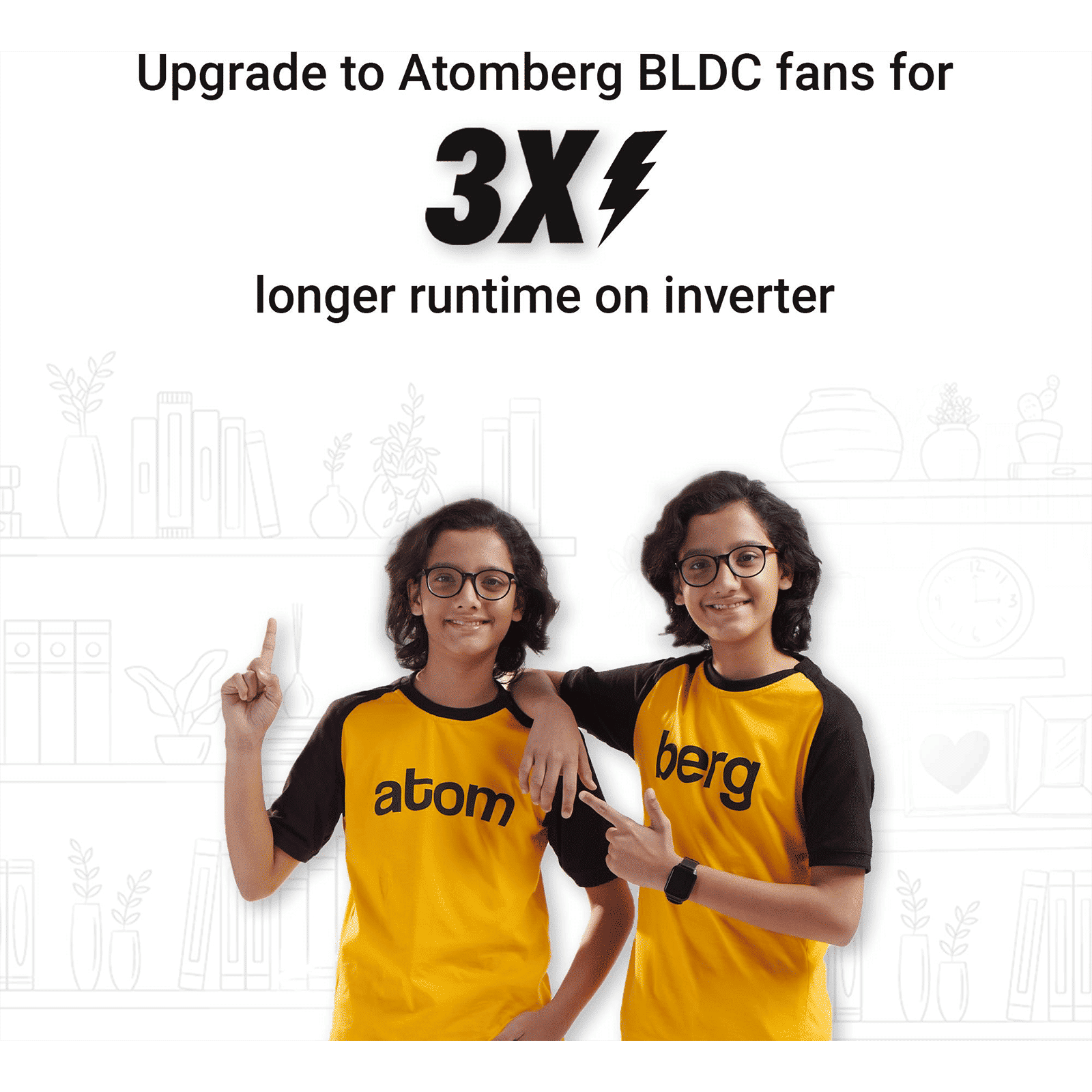 atomberg Ikano 5 Star 1200mm 3 Blade BLDC Motor Ceiling Fan with Remote (LED Speed Indicator, Gloss Black)_14