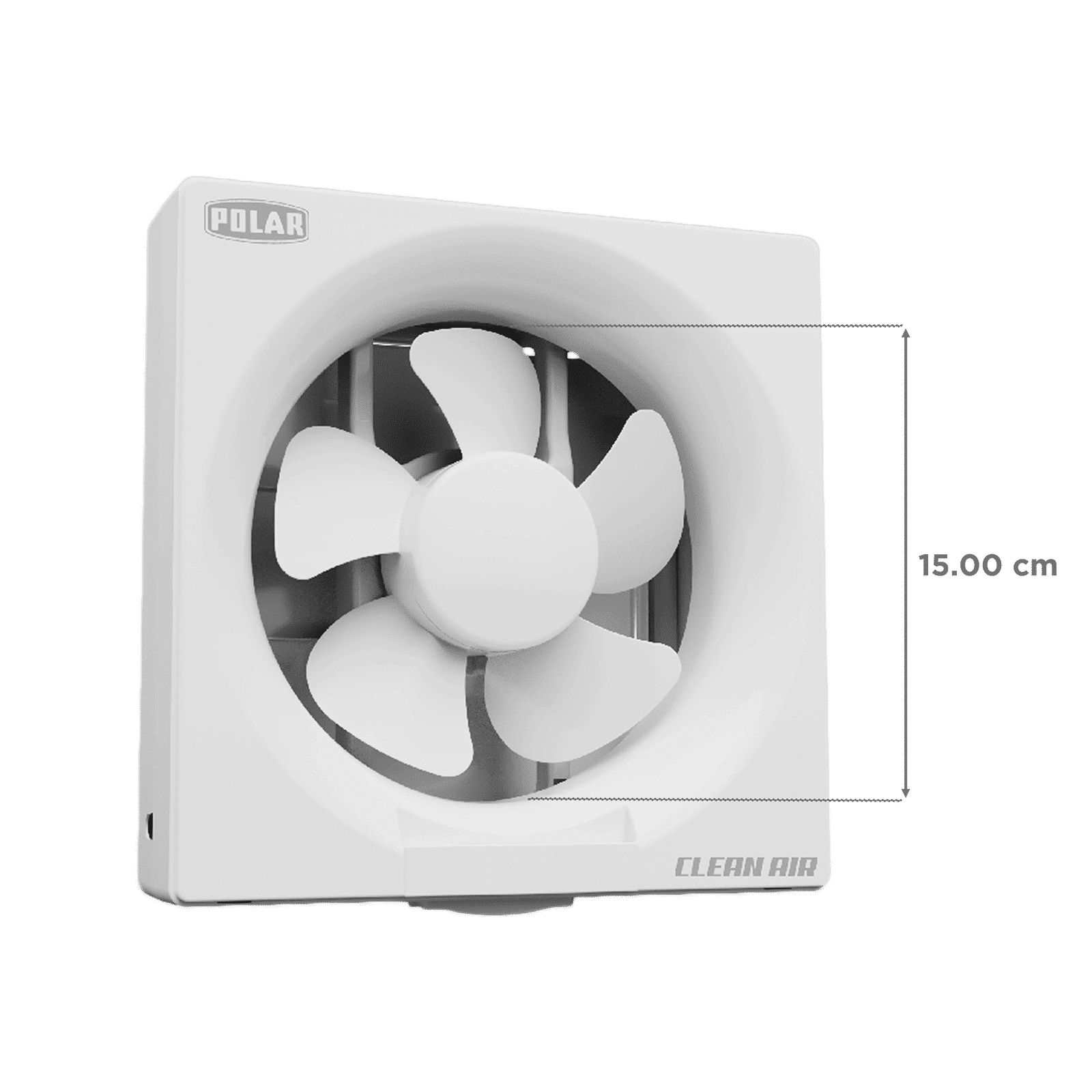 POLAR Clean Air Passion 150mm Exhaust Fan (Noiseless Operation, White)_2