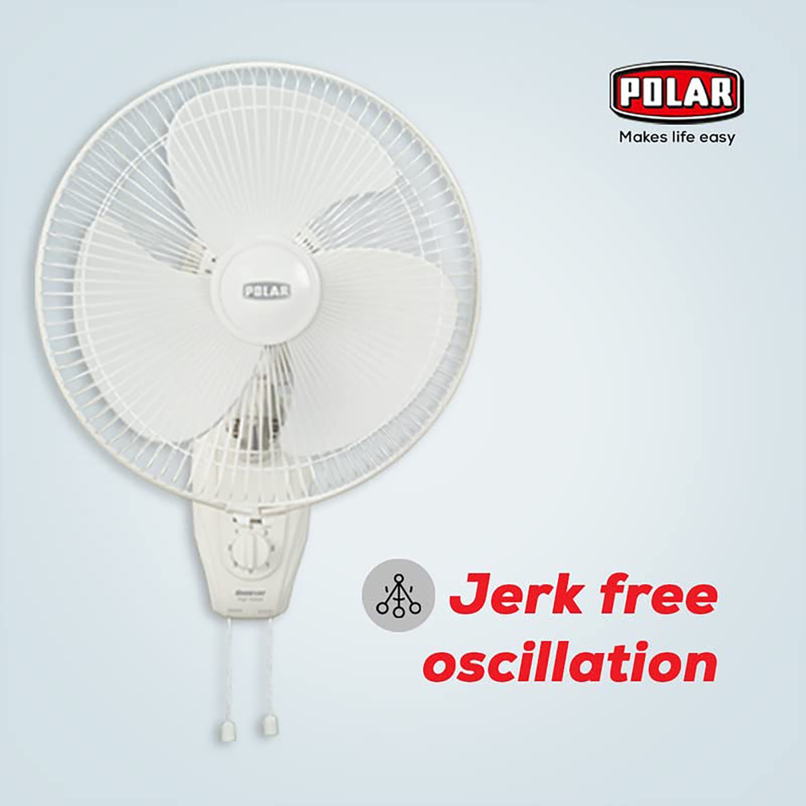 POLAR Annexer 400mm 3 Blade Aerodynamically Design Wall Mounted Fan (Copper Motor, White) POLAR Annexer 400mm 3 Blade Aerodynamically Design Wall Mounted Fan (Copper Motor, White)_5