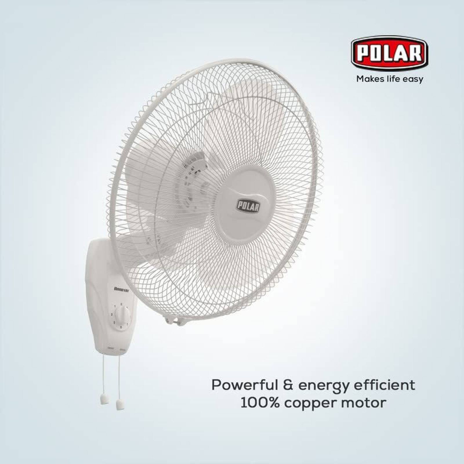 POLAR Annexer 400mm 3 Blade Aerodynamically Design Wall Mounted Fan (Copper Motor, White) POLAR Annexer 400mm 3 Blade Aerodynamically Design Wall Mounted Fan (Copper Motor, White)_9