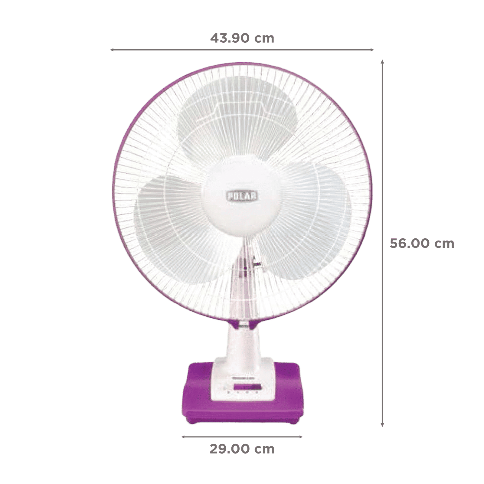 POLAR Annexer 400mm 3 Blade Thermal Overload Protector Table Fan (Silent Operation, White & Mauve) POLAR Annexer 400mm 3 Blade Thermal Overload Protector Table Fan (Silent Operation, White & Mauve)_2