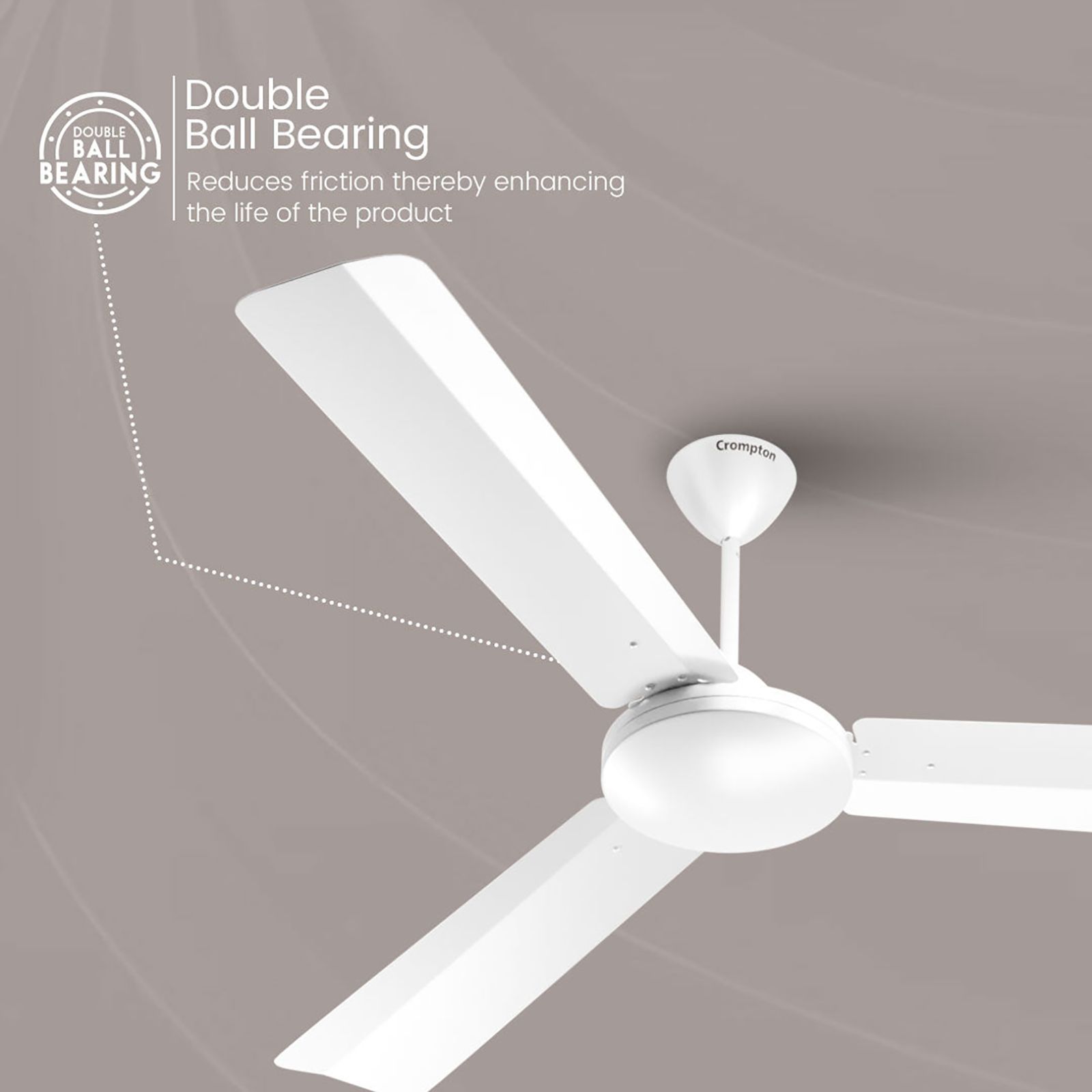 Crompton Jura Prime 1 Star 1200mm 3 Blade Copper Motor Ceiling Fan (Inverter Technology, Conch Cream)_9