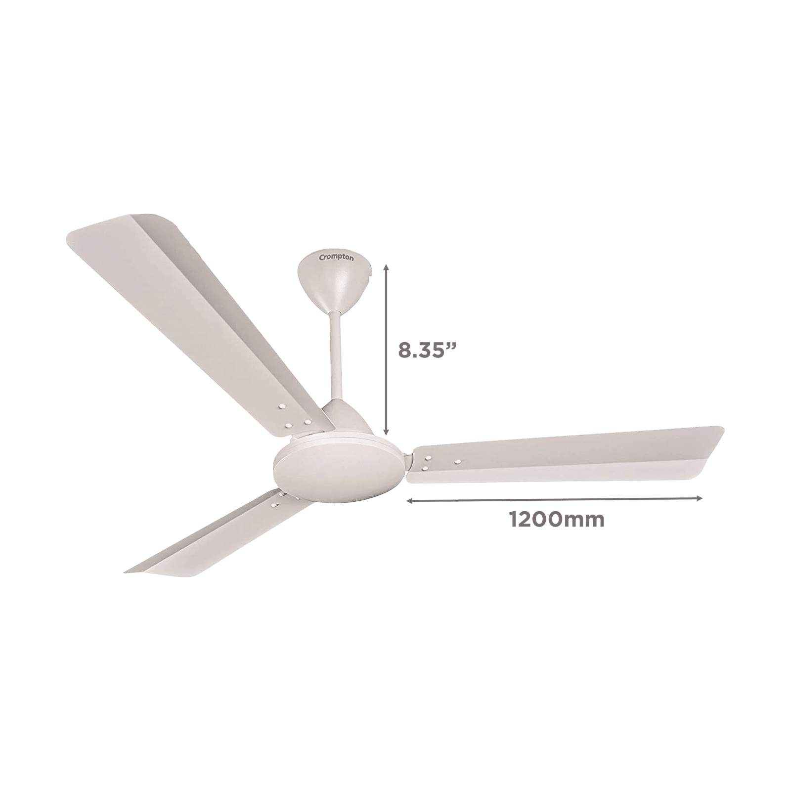 Crompton Jura Prime 1 Star 1200mm 3 Blade Copper Motor Ceiling Fan (Inverter Technology, Conch Cream)_2