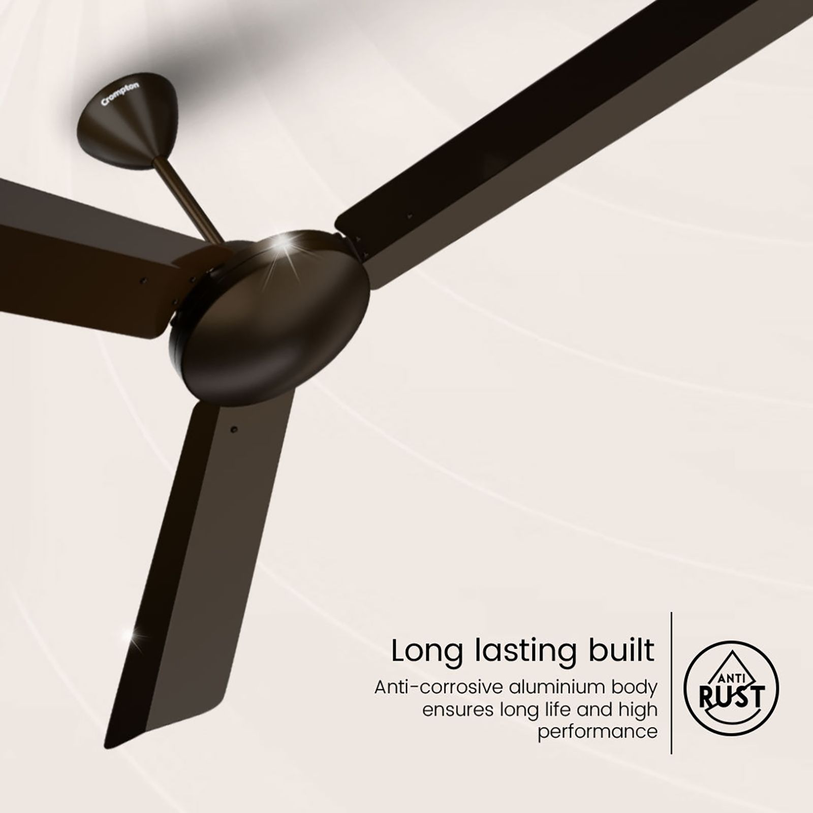 Crompton Jura Prime 1 Star 1200mm 3 Blade Copper Motor Ceiling Fan (Inverter Technology, Bakers Brown)_8