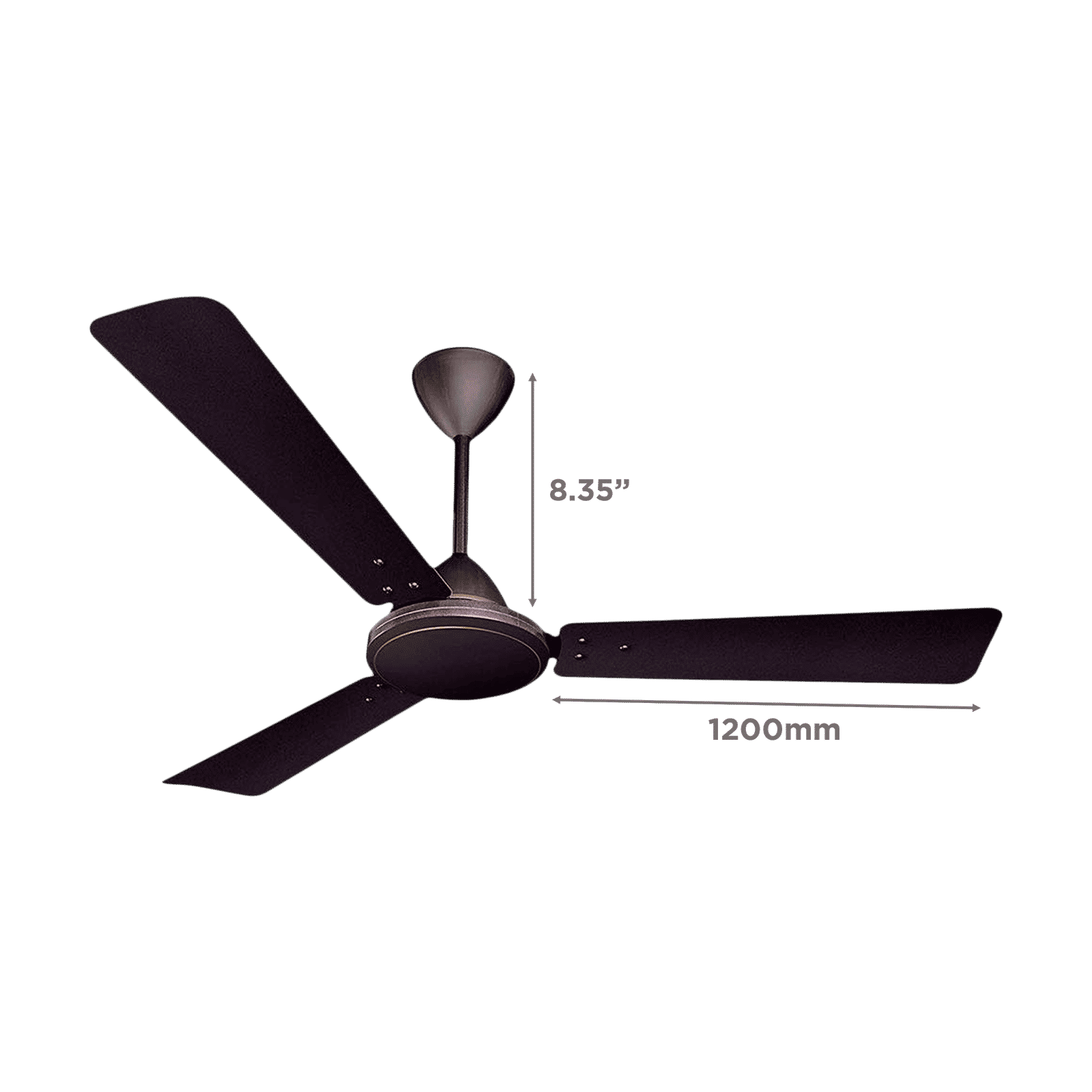 Crompton Jura Prime 1 Star 1200mm 3 Blade Copper Motor Ceiling Fan (Inverter Technology, Bakers Brown)_2