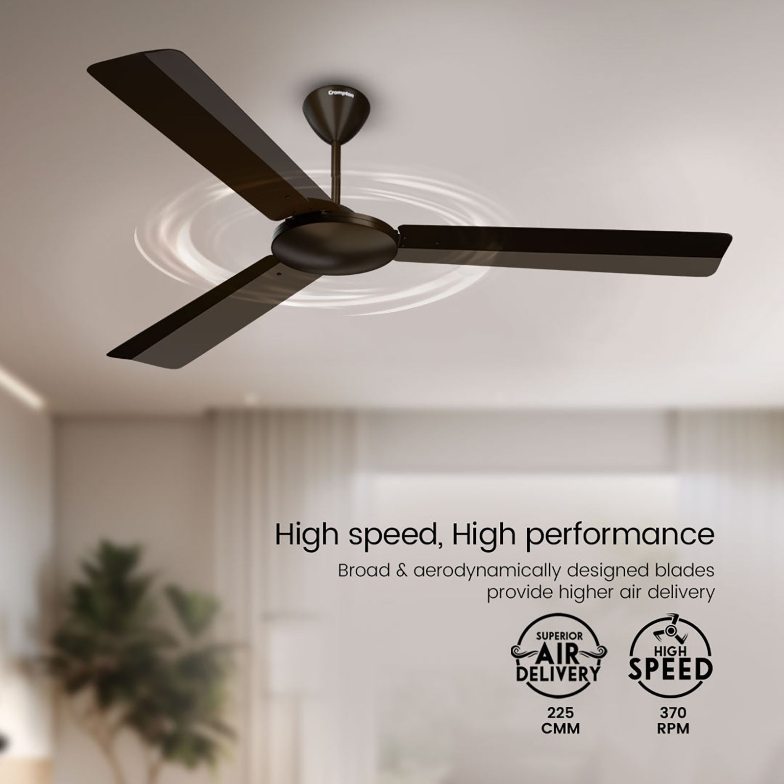 Crompton Jura Prime 1 Star 1200mm 3 Blade Copper Motor Ceiling Fan (Inverter Technology, Bakers Brown)_5