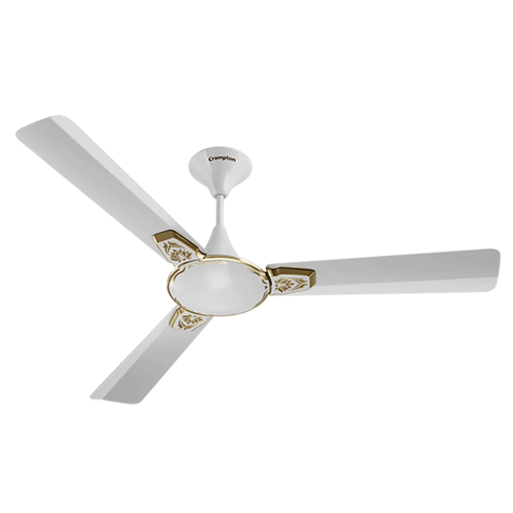 Crompton Premion Aura2 Designer 1 Star 1200mm 3 Blade High Velocity Ceiling Fan (Anti Dust, Pearl White)_1