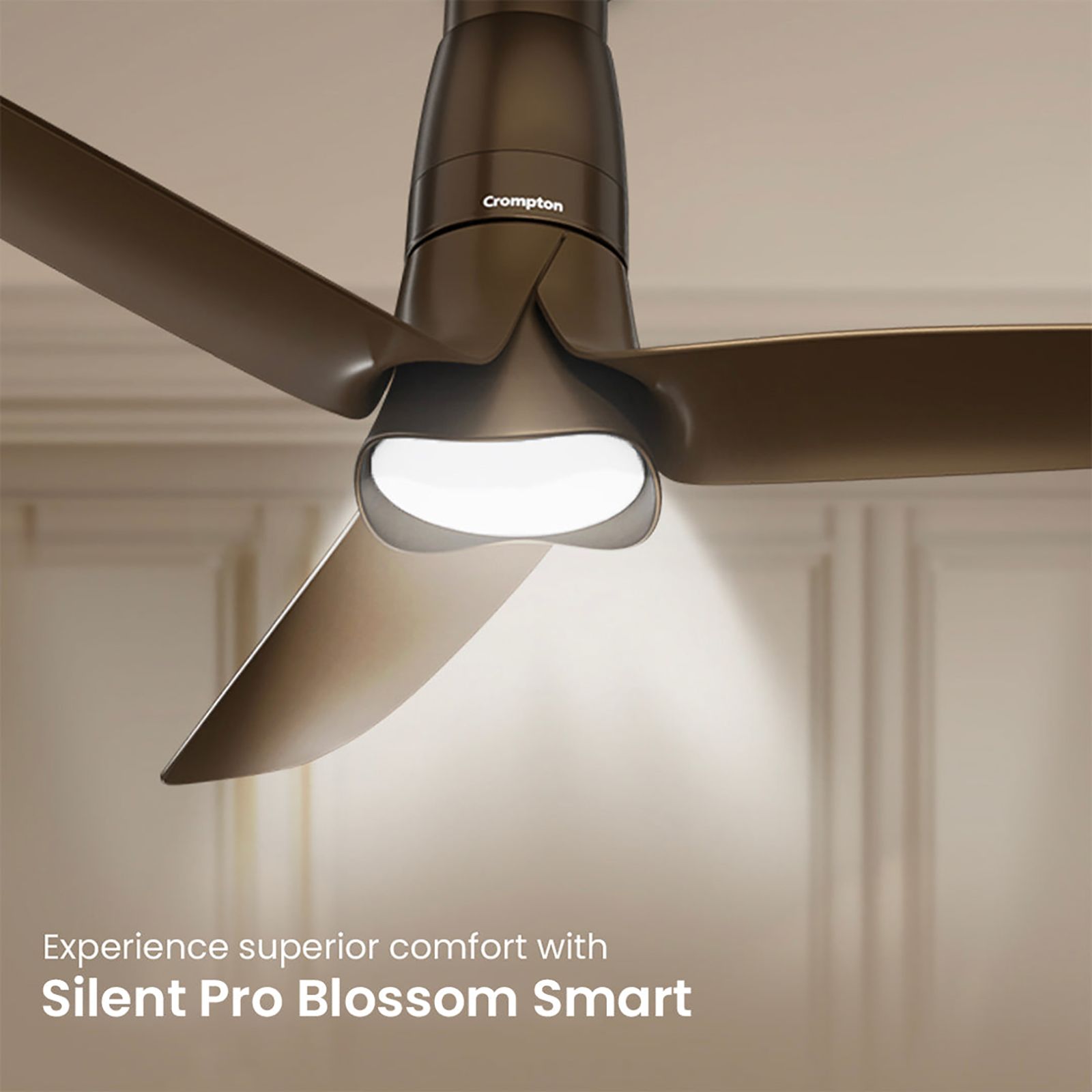 Crompton Silent Pro Blossom 5 Star 1200mm 3 Blade BLDC Motor Smart Ceiling Fan with Remote (Alexa & Google Assistant, Brown) Crompton Silent Pro Blossom 5 Star 1200mm 3 Blade BLDC Motor Smart Ceiling Fan with Remote (Alexa & Google Assistant, Brown)_11