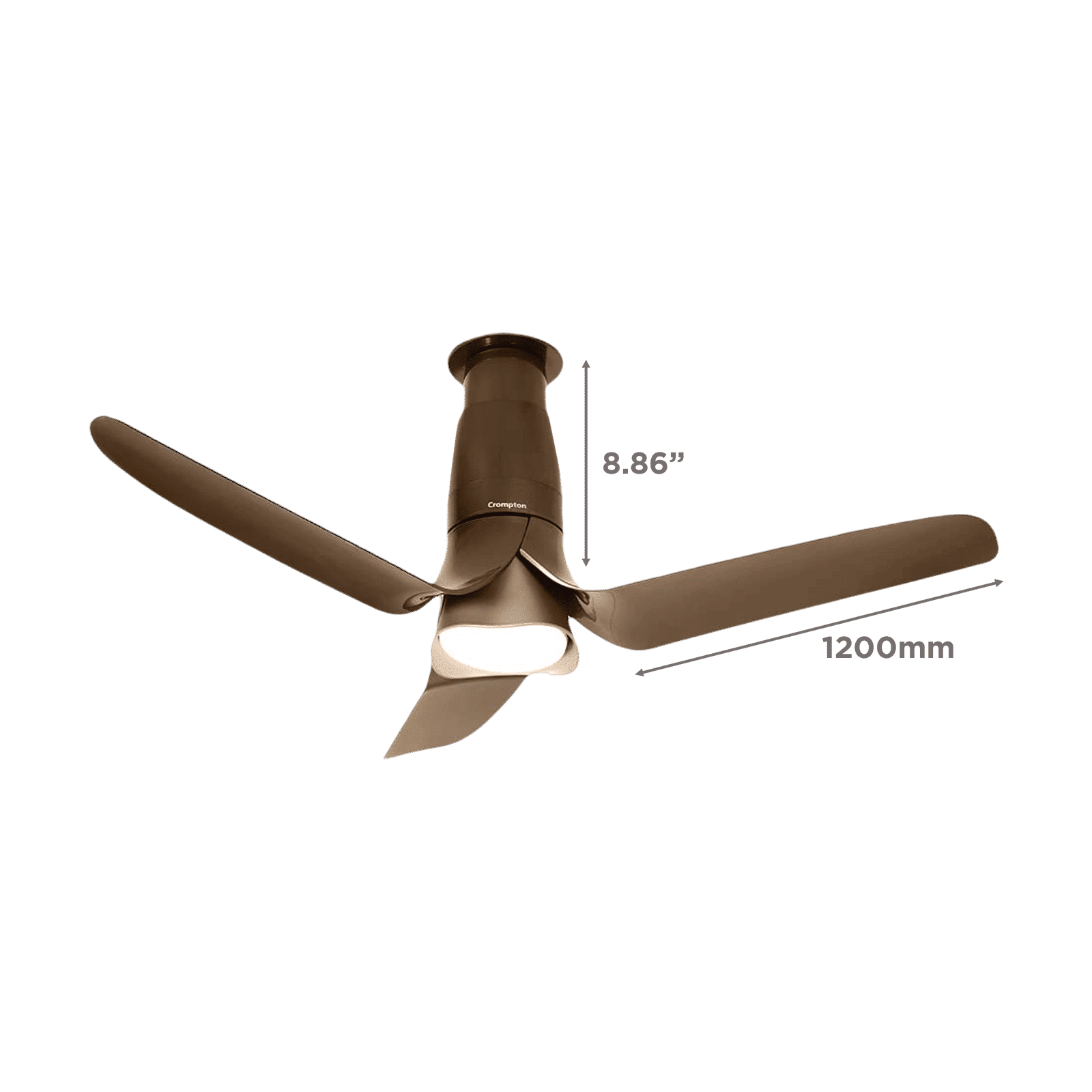Crompton Silent Pro Blossom 5 Star 1200mm 3 Blade BLDC Motor Smart Ceiling Fan with Remote (Alexa & Google Assistant, Brown) Crompton Silent Pro Blossom 5 Star 1200mm 3 Blade BLDC Motor Smart Ceiling Fan with Remote (Alexa & Google Assistant, Brown)_2