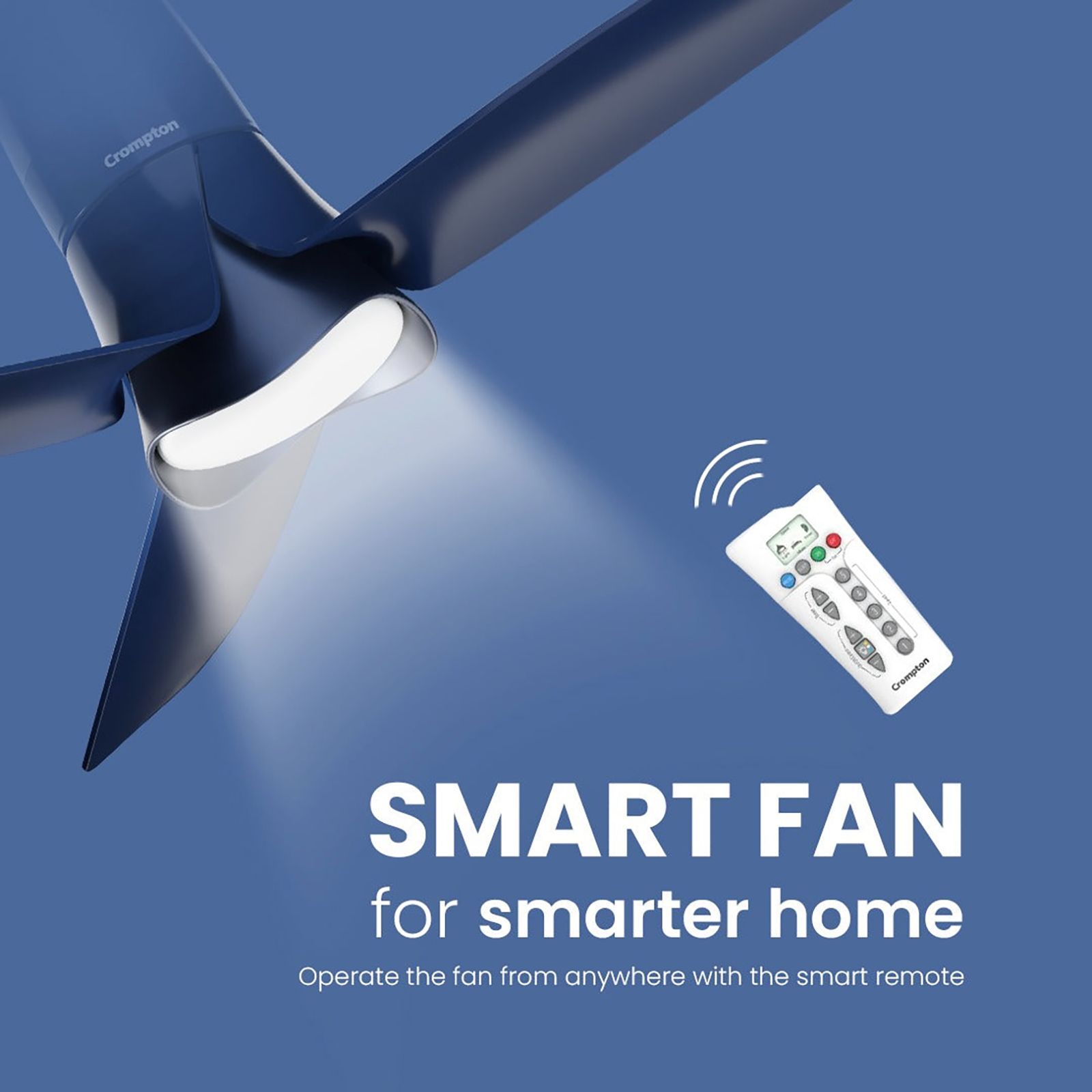 Crompton Silent Pro Blossom 5 Star 1200mm 3 Blade BLDC Motor Smart Ceiling Fan with Remote (Alexa & Google Assistant, Denim Blue)_9