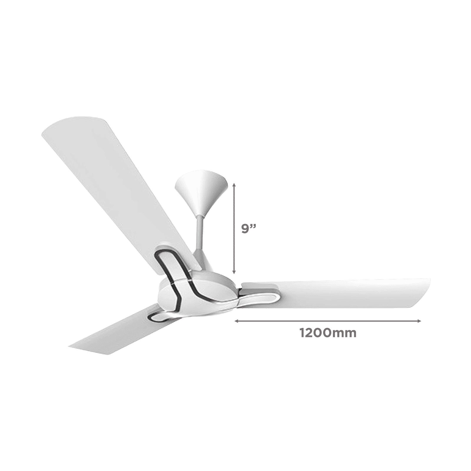 Crompton Gianna 1 Star 1200mm 3 Blade Copper Winding Motor Ceiling Fan (Inverter Technology, Tapioca)_2