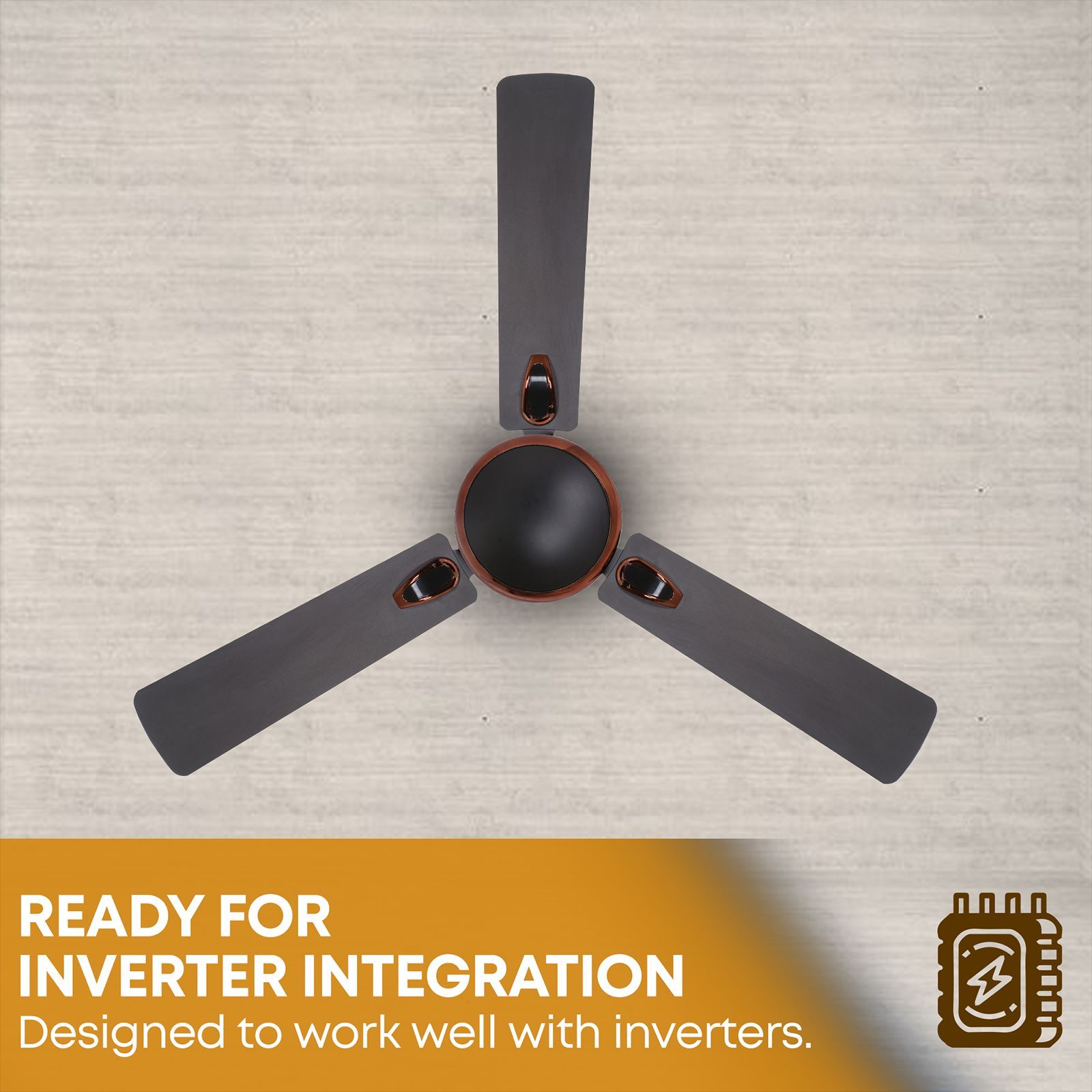Croma Semi Deco 1200mm 3 Blade Copper Motor Ceiling Fan (Rust Proof, Dark Coffee) Croma Semi Deco 1200mm 3 Blade Copper Motor Ceiling Fan (Rust Proof, Dark Coffee)_9
