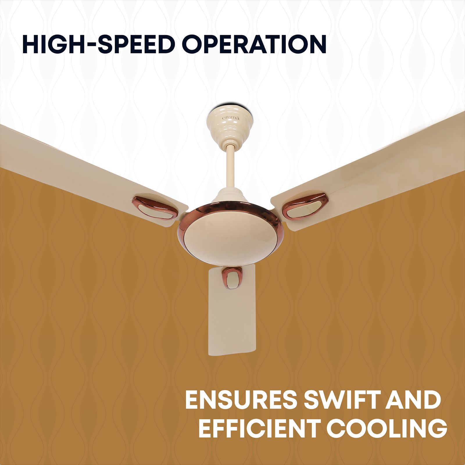Croma Semi Deco 1200mm 3 Blade Energy Efficient Ceiling Fan (Reliable Operation, Mid Buff) Croma Semi Deco 1200mm 3 Blade Energy Efficient Ceiling Fan (Reliable Operation, Mid Buff)_7