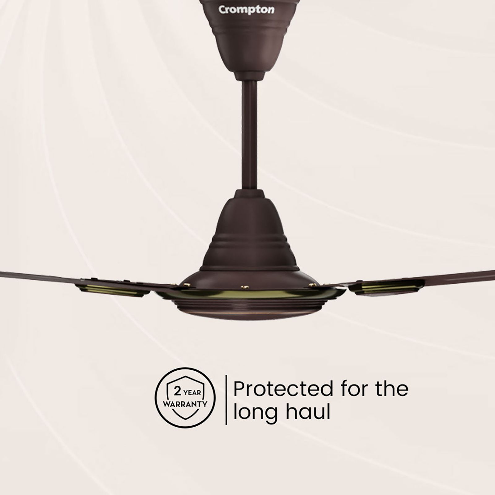 Crompton Surebreeze Super Briz Deco 1 Star 1200mm 3 Blade Copper Motor Ceiling Fan (Rust Proof, Smoked Brown)_8