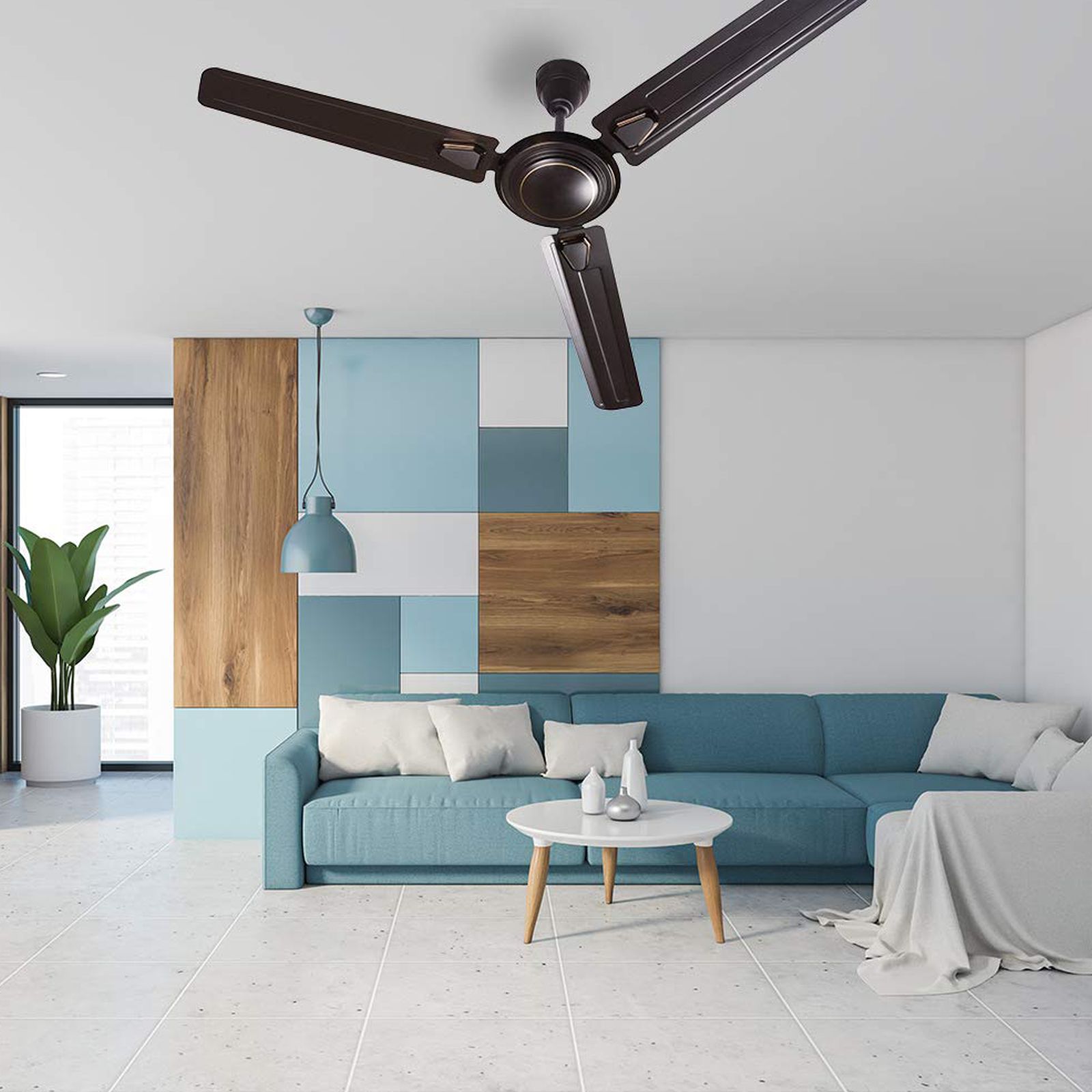 Crompton Surebreeze Super Briz Deco 1 Star 1200mm 3 Blade Copper Motor Ceiling Fan (Rust Proof, Smoked Brown)_10