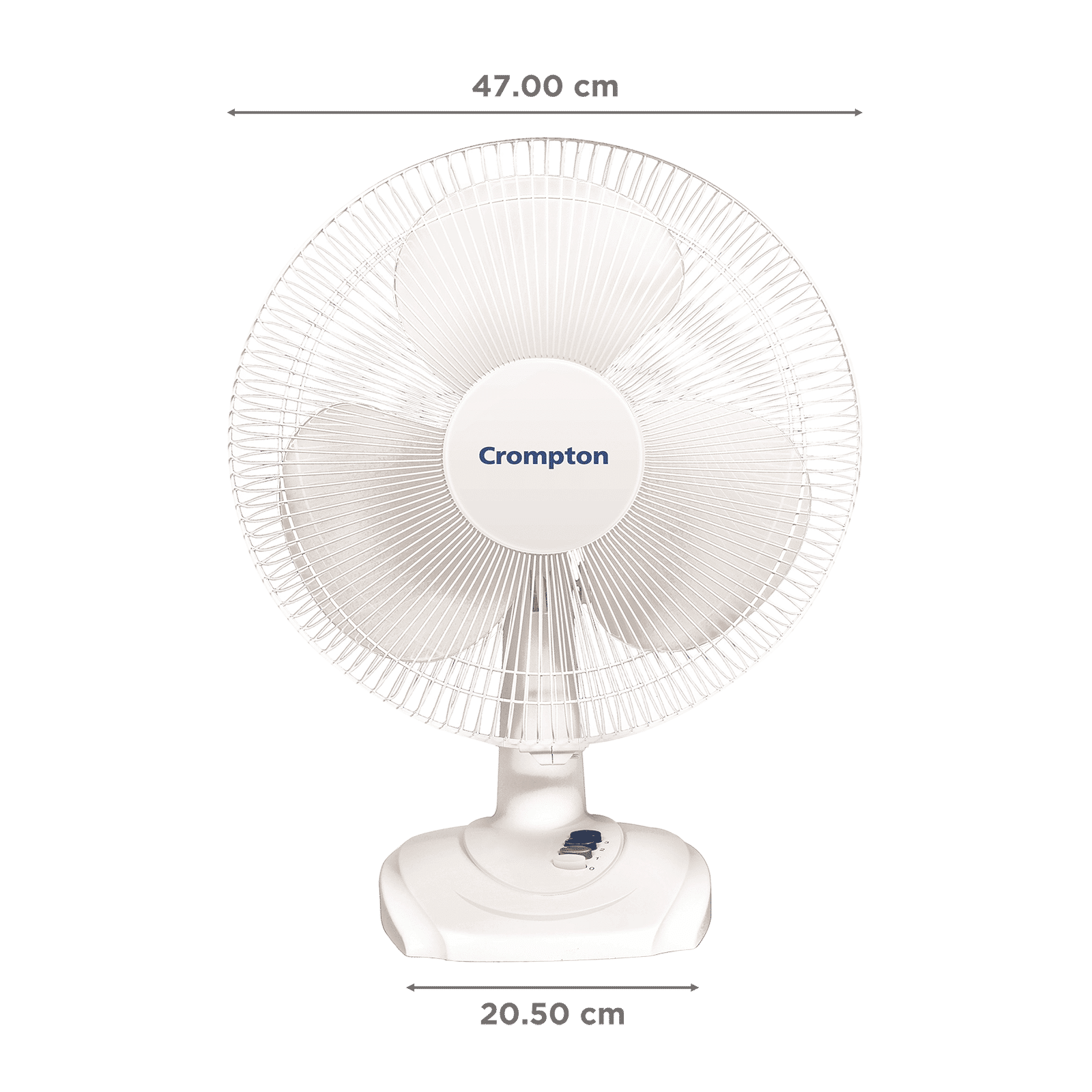 Crompton High Flo Wave Plus 400mm 3 Blade Copper Motor Table Fan (Aerodynamically Designed Blades, White) Crompton High Flo Wave Plus 400mm 3 Blade Copper Motor Table Fan (Aerodynamically Designed Blades, White)_2
