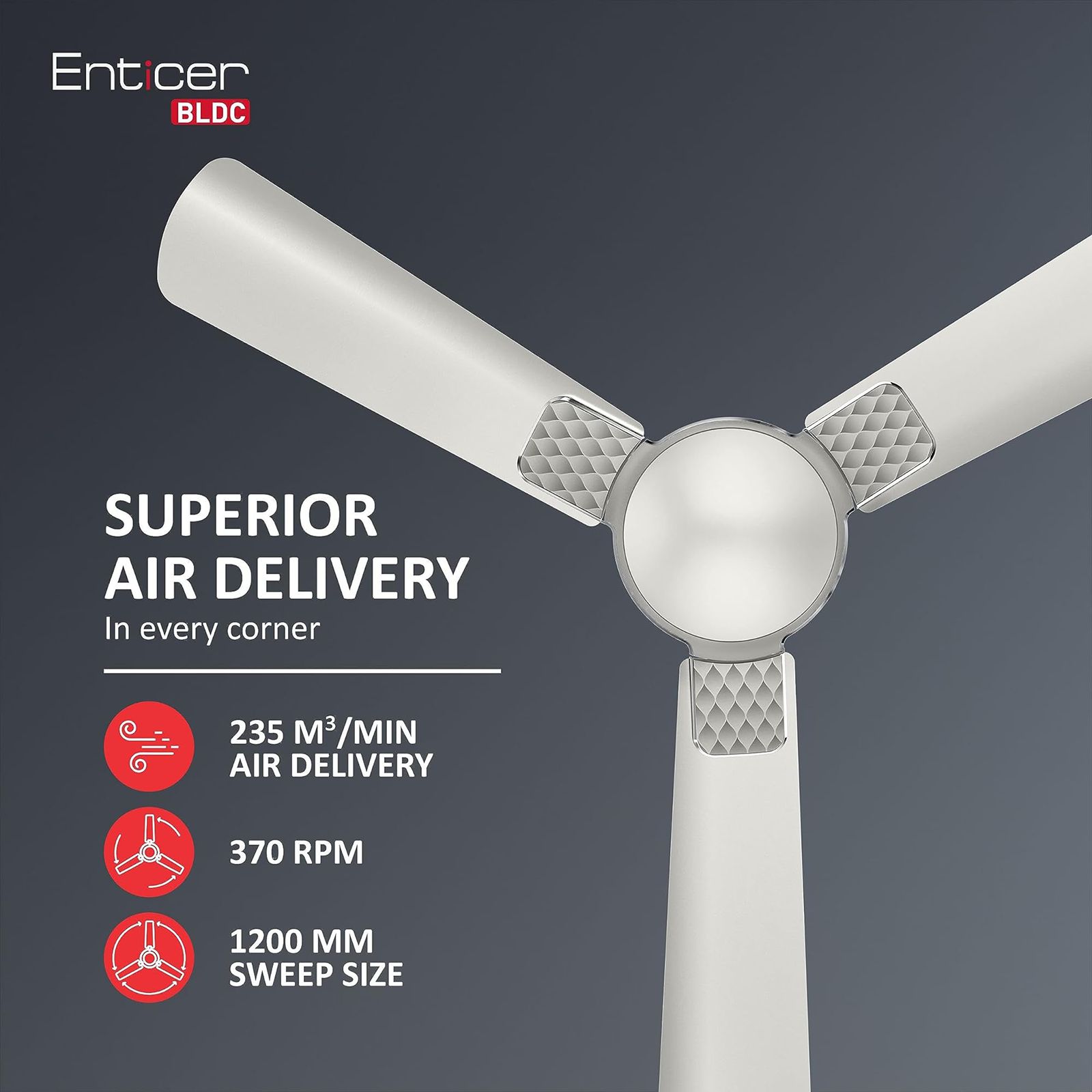 HAVELLS Enticer 5 Star 1200mm 3 Blade BLDC Motor Ceiling Fan with Remote (Dust Resistant, Pearl White Chrome) HAVELLS Enticer 5 Star 1200mm 3 Blade BLDC Motor Ceiling Fan with Remote (Dust Resistant, Pearl White Chrome)_10