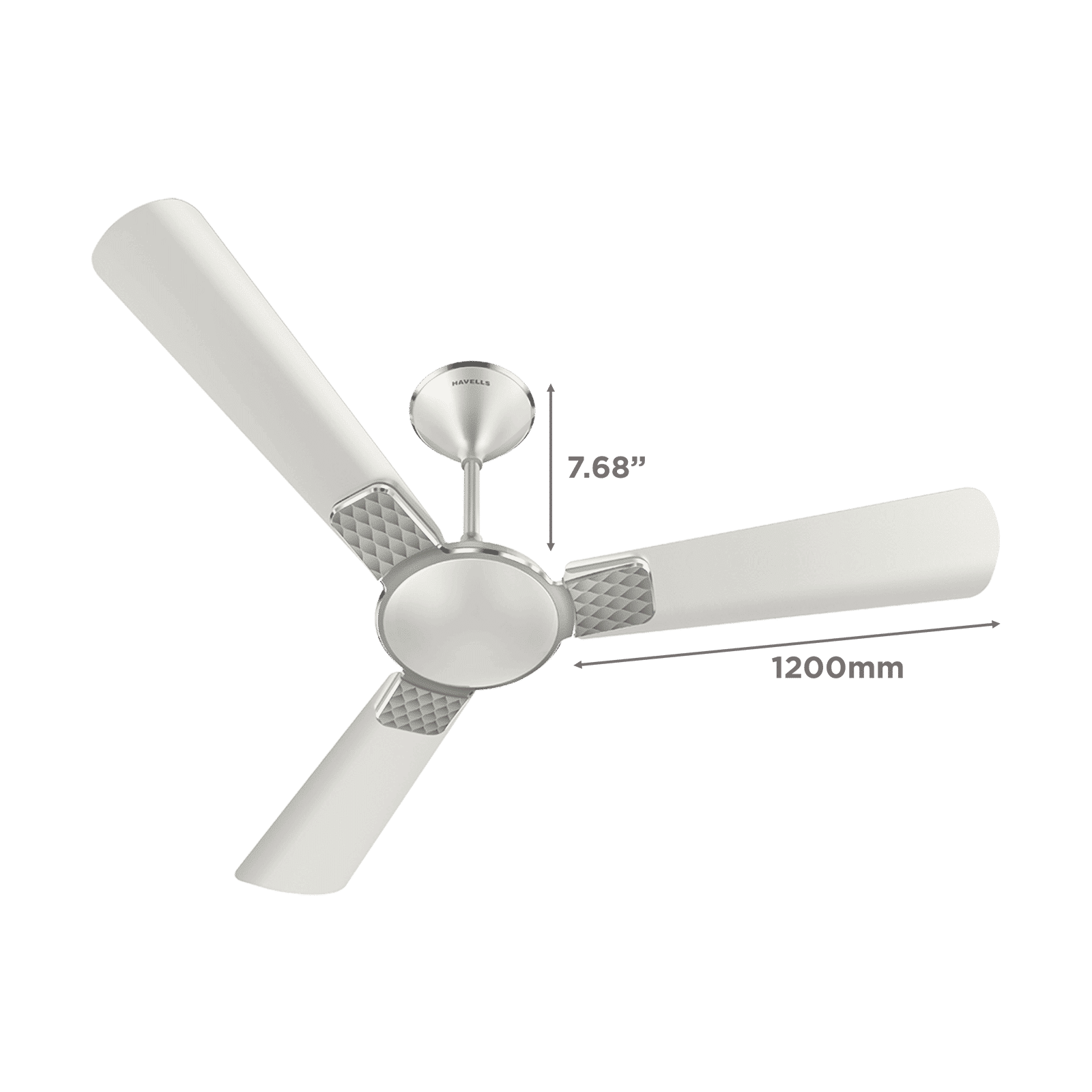 HAVELLS Enticer 5 Star 1200mm 3 Blade BLDC Motor Ceiling Fan with Remote (Dust Resistant, Pearl White Chrome) HAVELLS Enticer 5 Star 1200mm 3 Blade BLDC Motor Ceiling Fan with Remote (Dust Resistant, Pearl White Chrome)_2