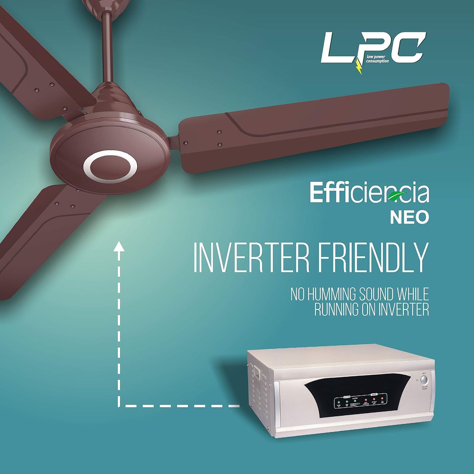 HAVELLS Efficiencia Neo 5 Star 1200mm 3 Blade BLDC Motor Ceiling Fan with Remote (High Speed, Brown)_11