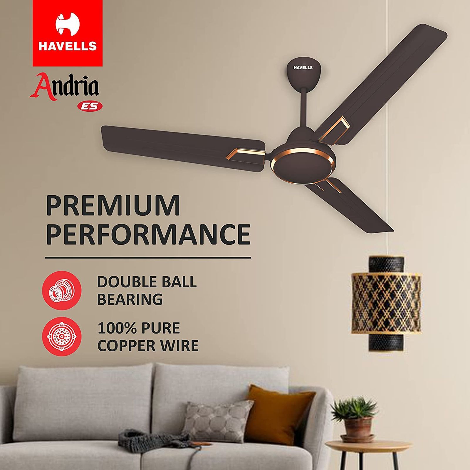 HAVELLS Andria ES 2 Star 1200mm 3 Blade High Speed Ceiling Fan (Metallic Finish, Espresso Brown) HAVELLS Andria ES 2 Star 1200mm 3 Blade High Speed Ceiling Fan (Metallic Finish, Espresso Brown)_7