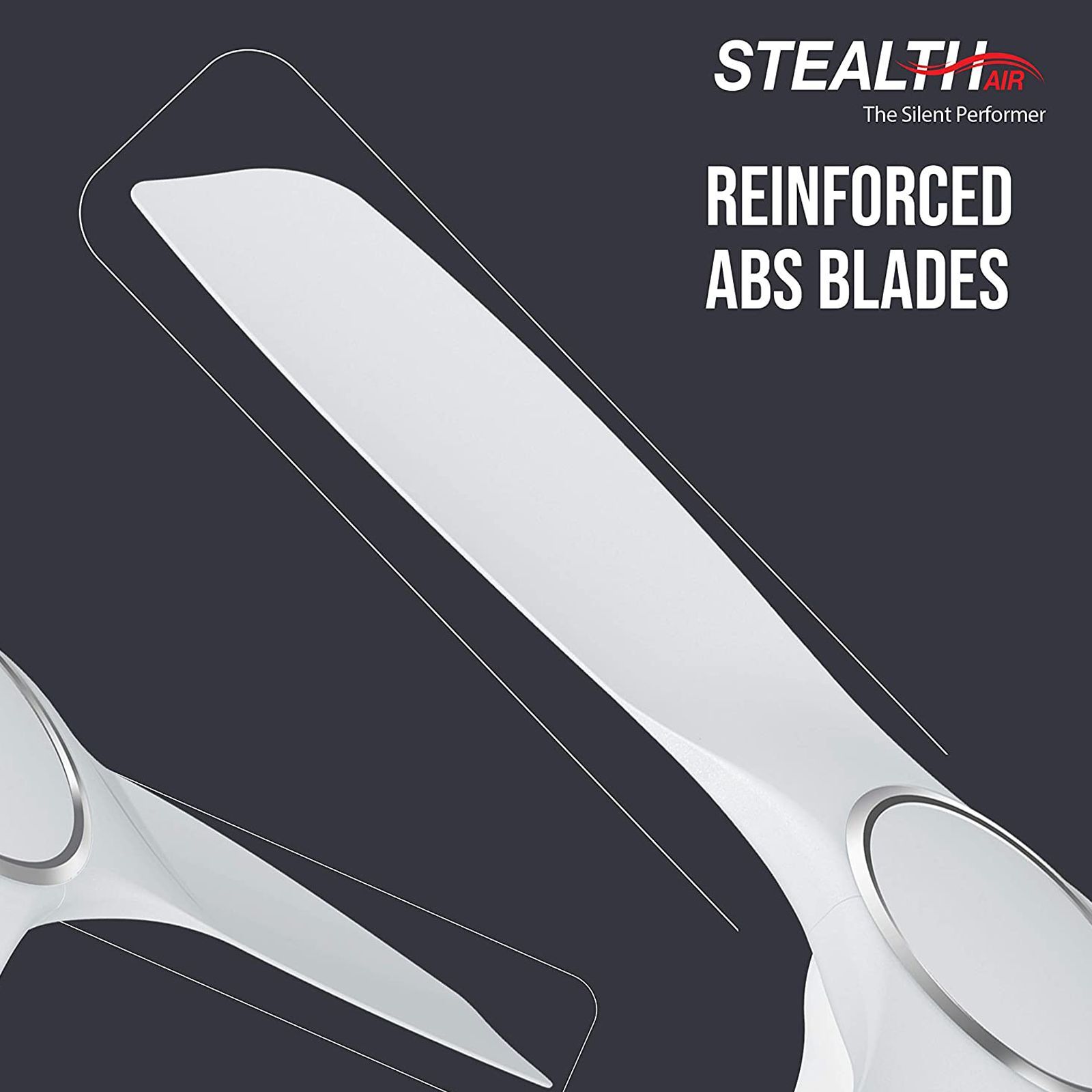 HAVELLS Stealth Air 1200mm 3 Blade Torque Motor Ceiling Fan (High Speed, Pearl White)_6