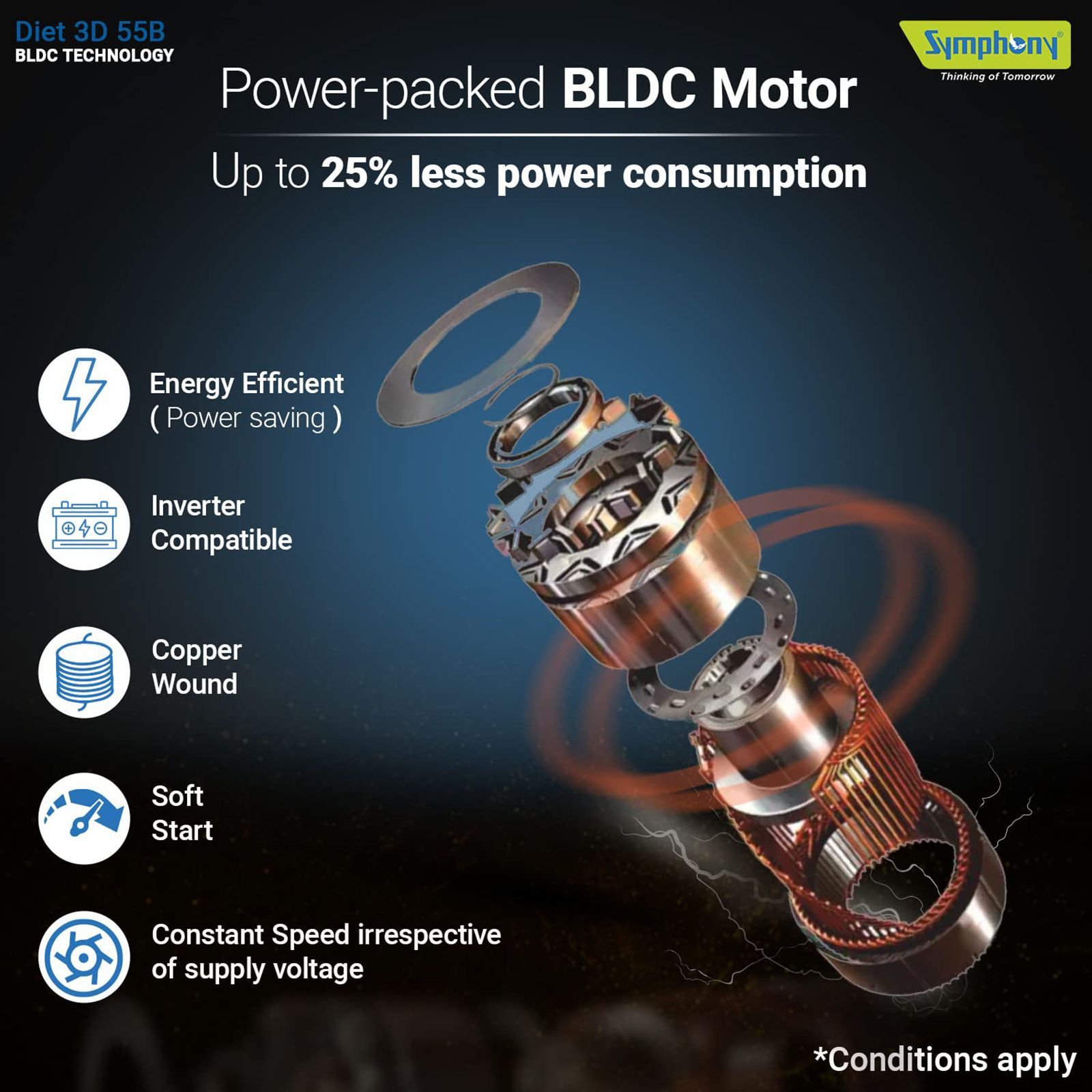 Symphony DiET 3D 55B 55 Litres Tower Air Cooler (BLDC Technology, ACOTO430, White)_2