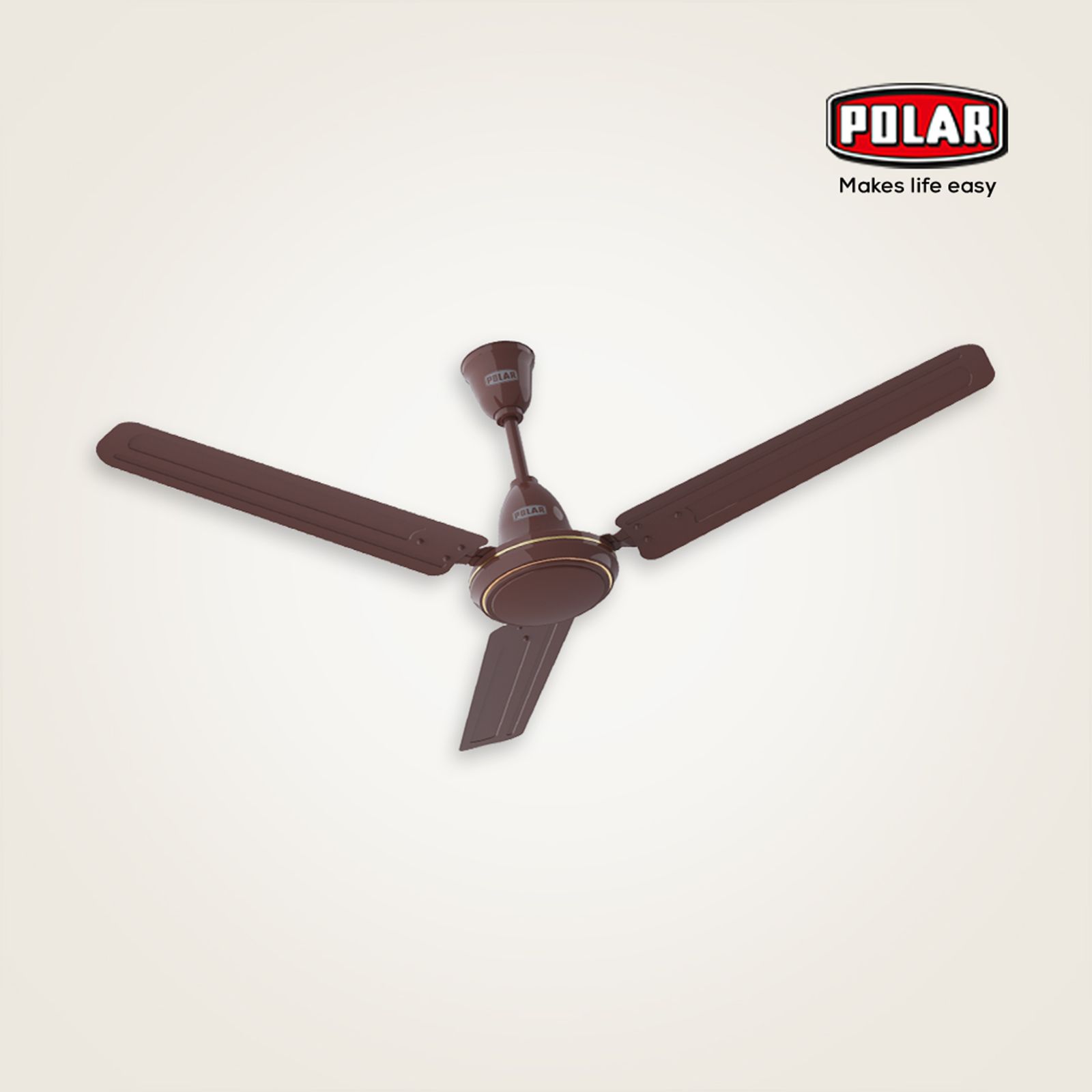 POLAR Efico 5 Star 1200mm 3 Blade BLDC Motor Ceiling Fan (Rust Resistant, Brown)_10