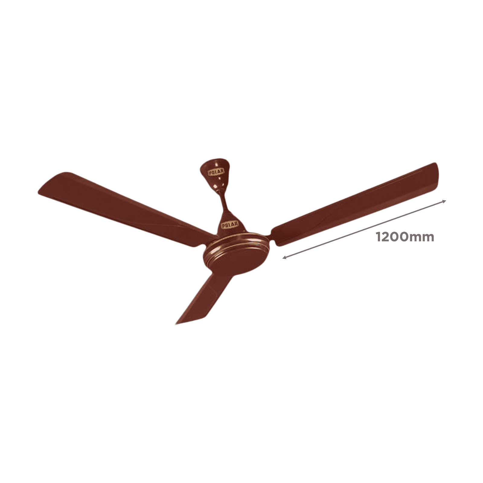 POLAR Winpro 1 Star 1200mm 3 Blade Copper Motor Ceiling Fan (Inverter Compatibility, Brown)_2