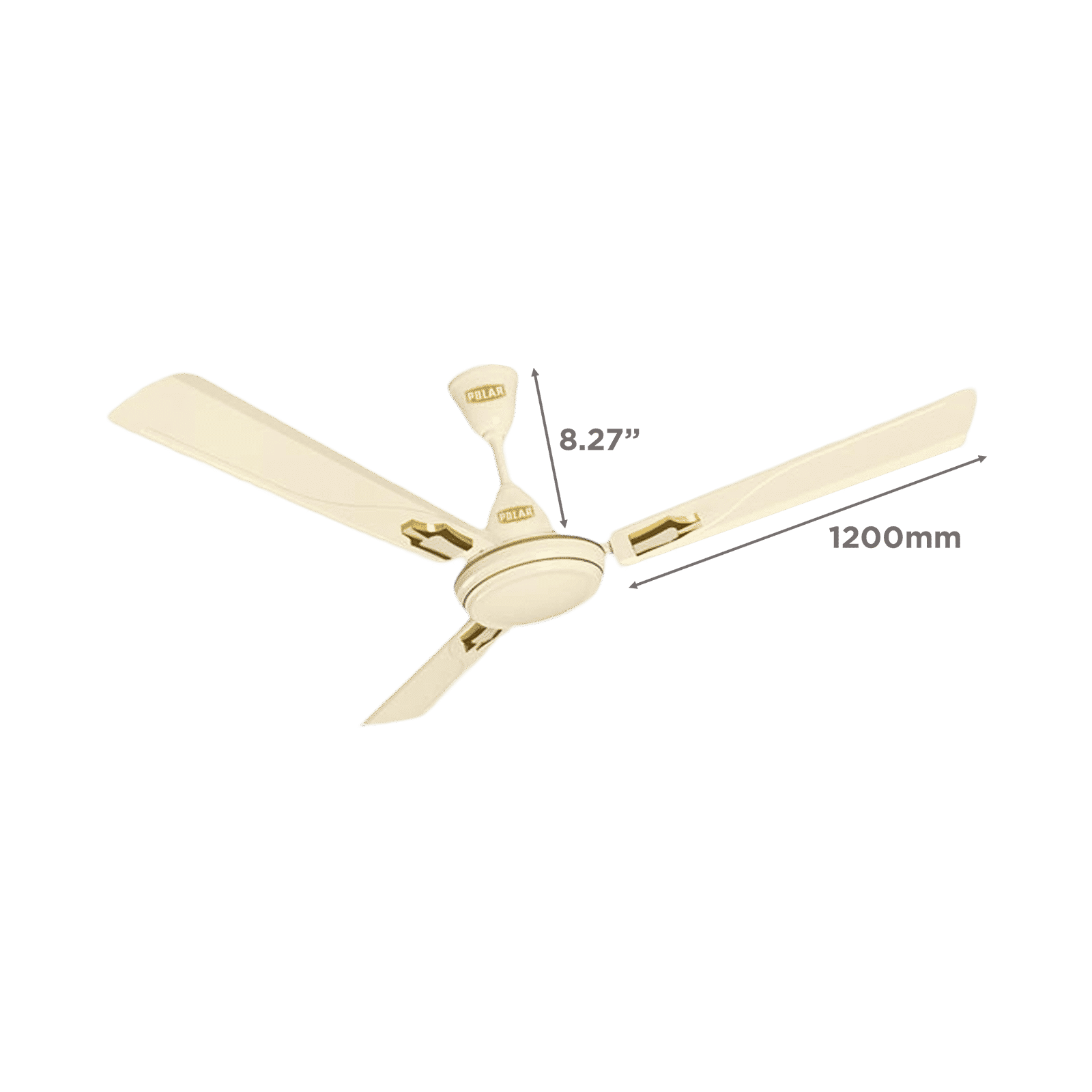 POLAR Winpro Deco 1200mm 3 Blade Copper Motor Ceiling Fan (Wider Blades, Soft Cream) POLAR Winpro Deco 1200mm 3 Blade Copper Motor Ceiling Fan (Wider Blades, Soft Cream)_2