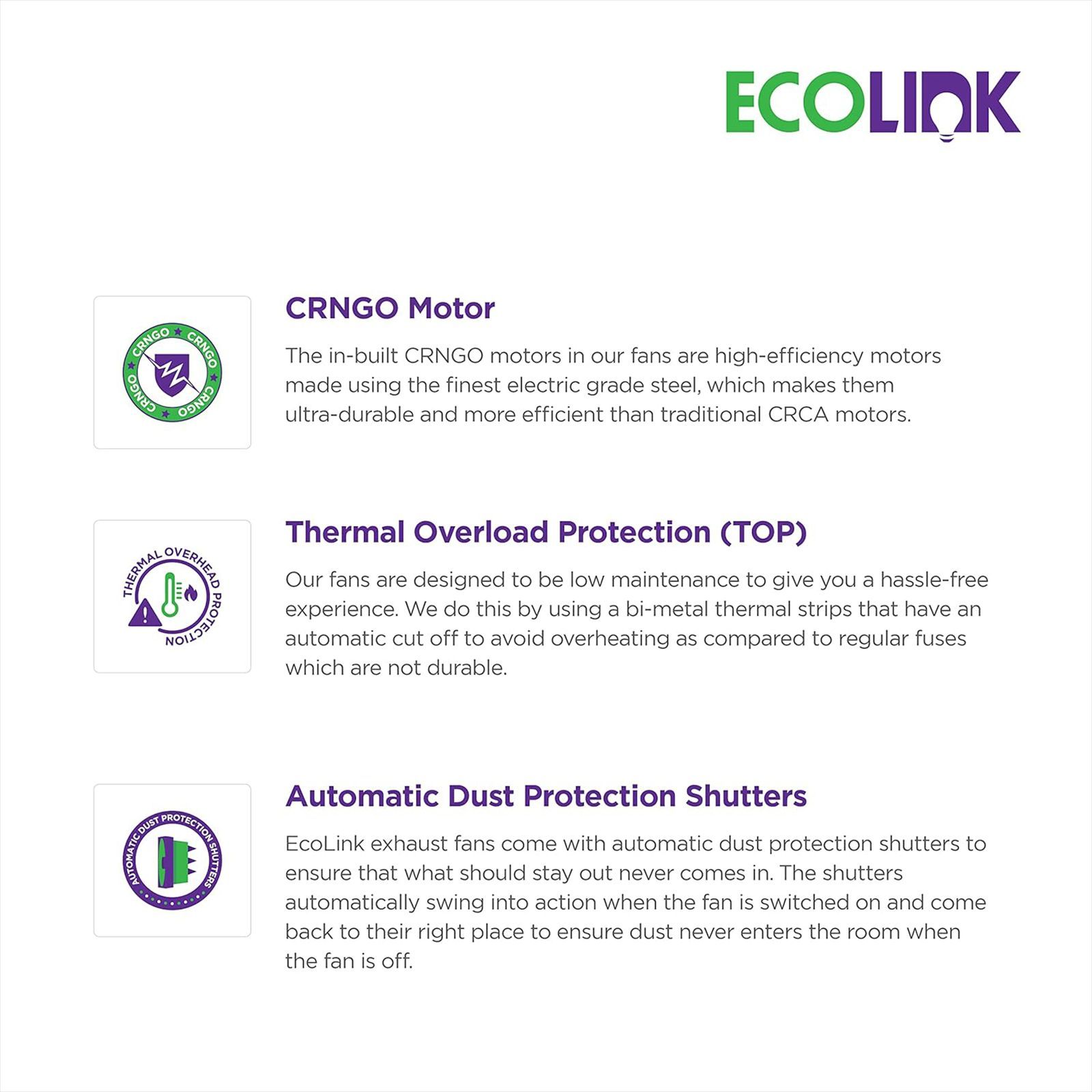 PHILIPS EcoLink Turbo 200mm Exhaust Fan (Dust Protection, White) PHILIPS EcoLink Turbo 200mm Exhaust Fan (Dust Protection, White)_5