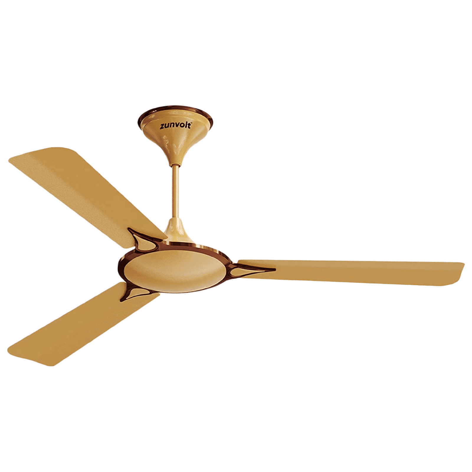 zunpulse Emperor 1200mm 3 Blade High Speed Ceiling Fan (Double Ball Bearing, Golden & Brown) zunpulse Emperor 1200mm 3 Blade High Speed Ceiling Fan (Double Ball Bearing, Golden & Brown)_1