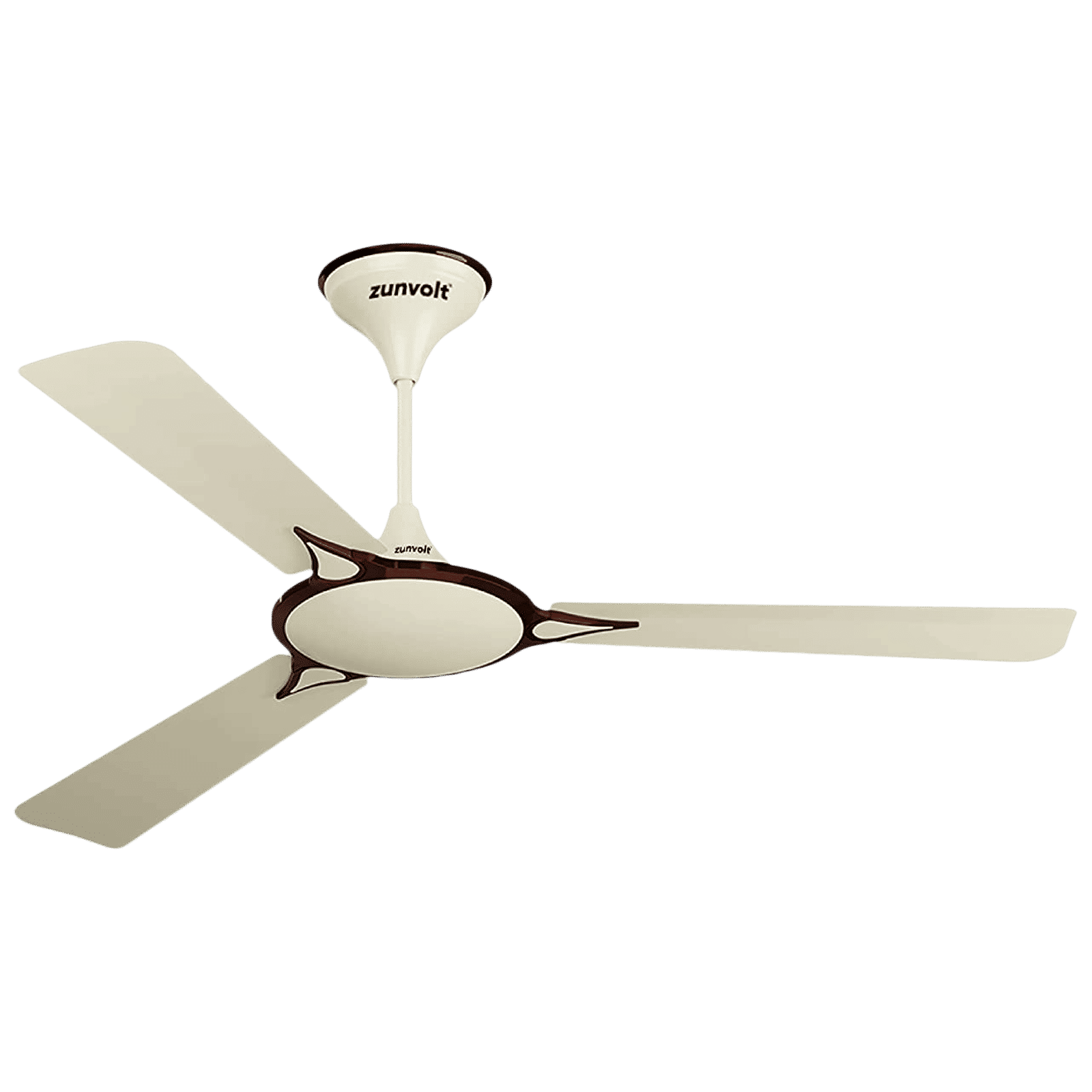 zunpulse Emperor 1200mm 3 Blade High Speed Ceiling Fan (Double Ball Bearing, Ivory)_1