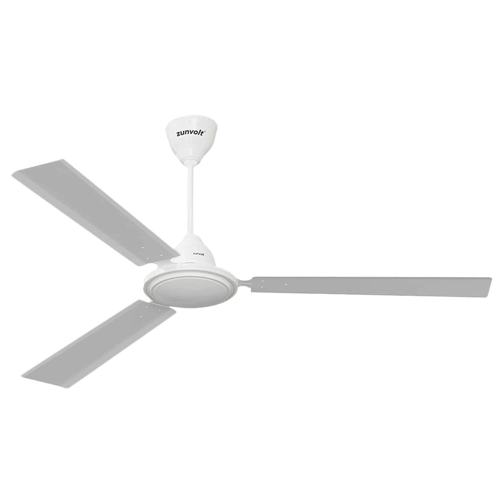 zunpulse Thundermax 1200mm 3 Blade High Speed Ceiling Fan (Low Power Consumption, White)_1