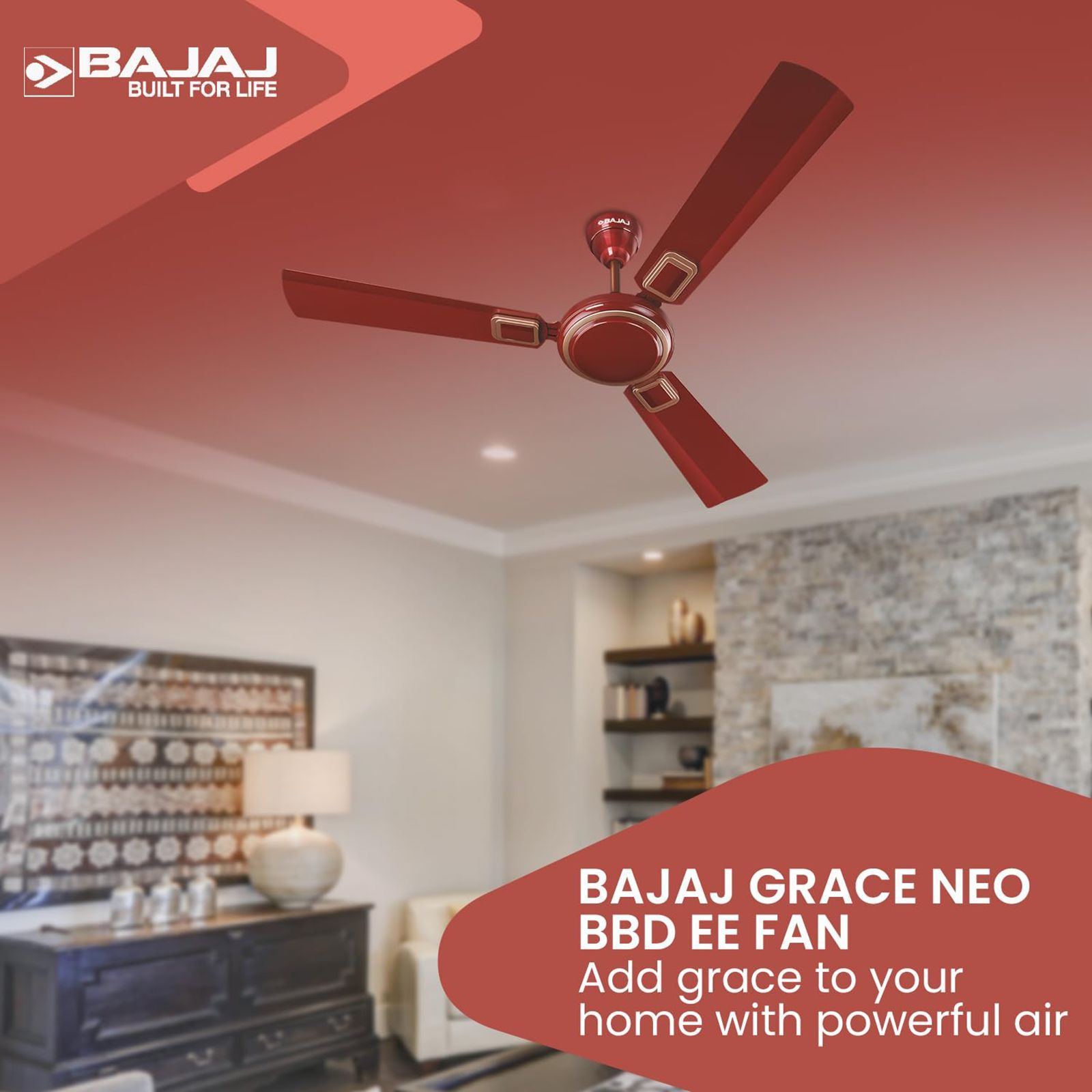BAJAJ Grace Neo BBD EE 1 Star 1200mm 3 Blade Anti Corrosive Ceiling Fan (Energy Efficient, Velvet)_8