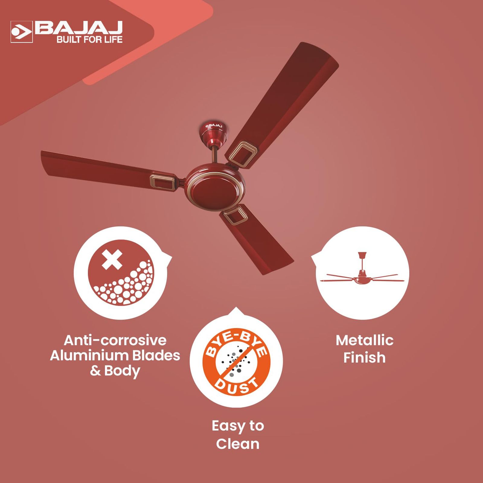 BAJAJ Grace Neo BBD EE 1 Star 1200mm 3 Blade Anti Corrosive Ceiling Fan (Energy Efficient, Velvet)_10