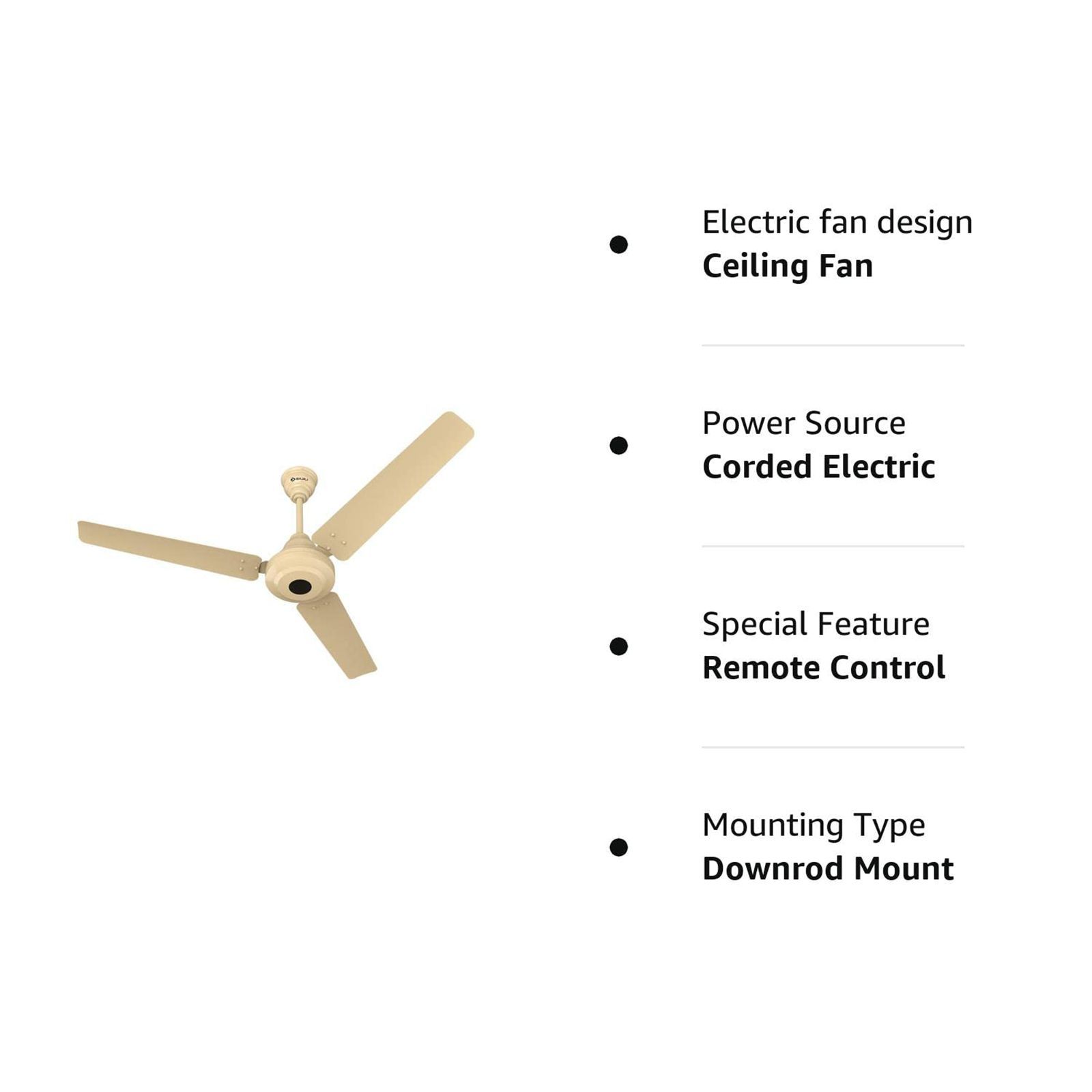 BAJAJ Energos 26 5 Star 1200mm 3 Blade BLDC Motor Ceiling Fan (Silent Operation, Base Ivory)_10