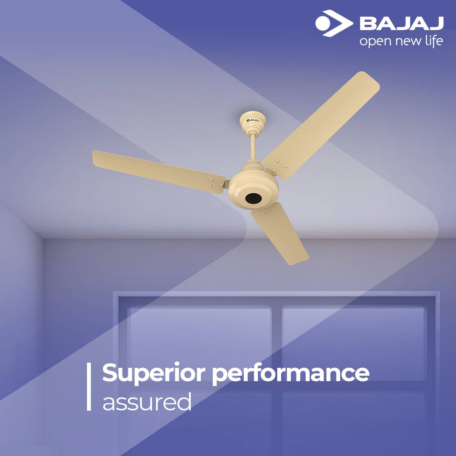 BAJAJ Energos 26 5 Star 1200mm 3 Blade BLDC Motor Ceiling Fan (Silent Operation, Base Ivory)_5