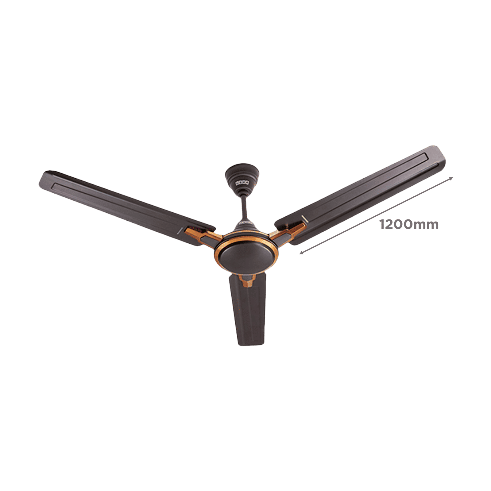 USHA Racer Chrome 1 Star 1200mm 3 Blade Copper Motor Ceiling Fan (Low Voltage, Smoke Brown) USHA Racer Chrome 1 Star 1200mm 3 Blade Copper Motor Ceiling Fan (Low Voltage, Smoke Brown)_2