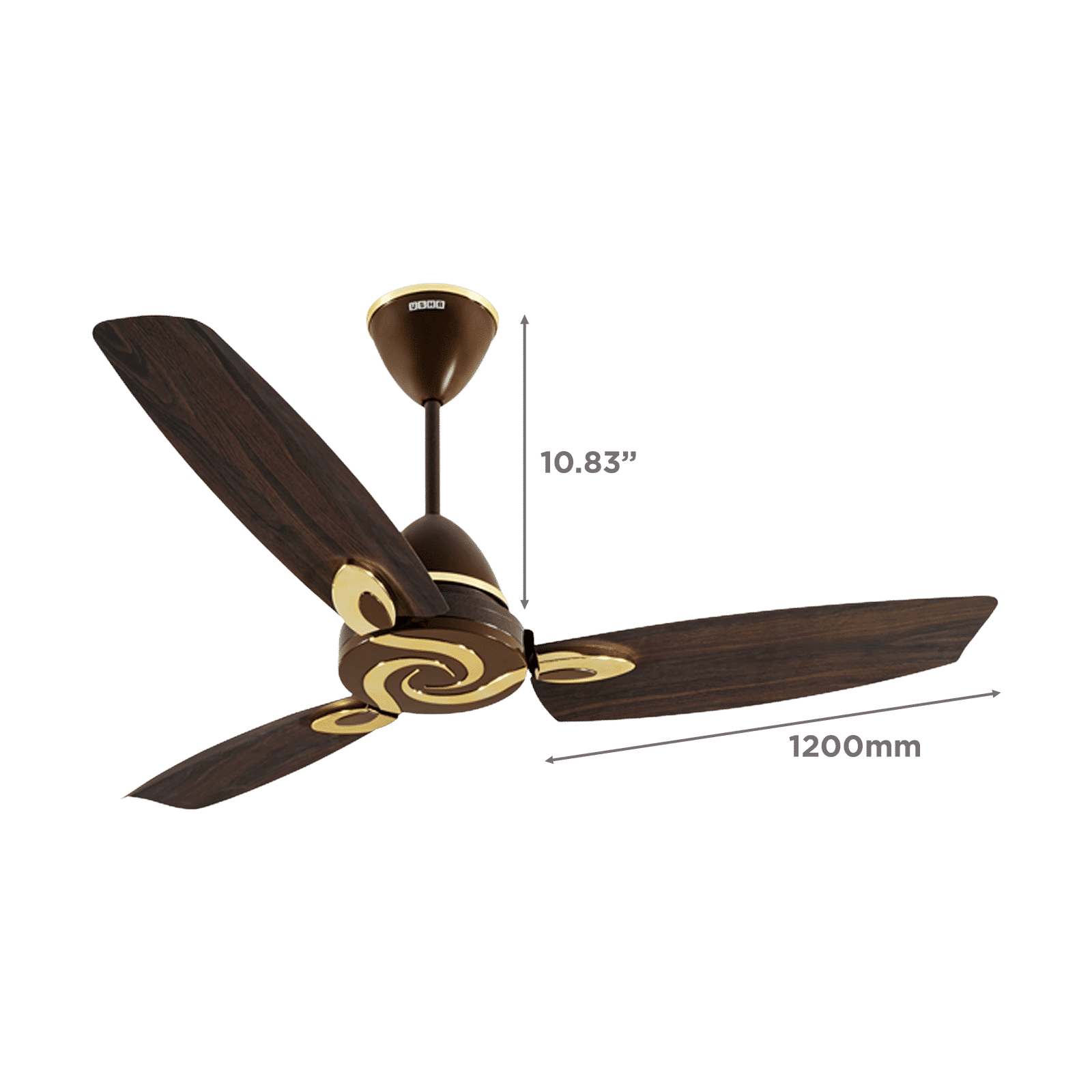 USHA Lambda 5 Star 1200mm 3 Blade BLDC Motor Ceiling Fan with Remote (Dust & Oil Resistant, Terra Brown) USHA Lambda 5 Star 1200mm 3 Blade BLDC Motor Ceiling Fan with Remote (Dust & Oil Resistant, Terra Brown)_2