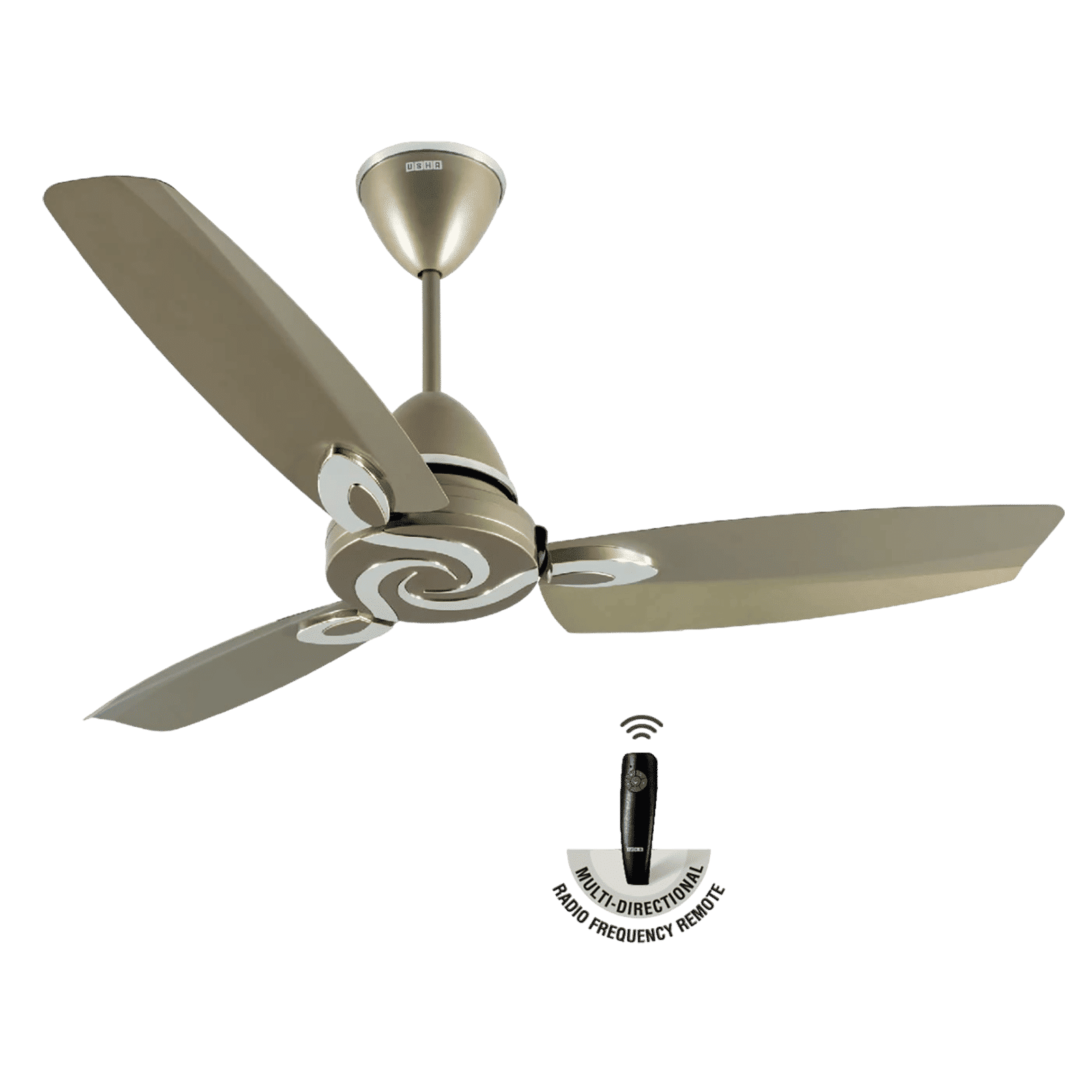 USHA Lambda 5 Star 1200mm 3 Blade BLDC Motor Ceiling Fan with Remote (Dust & Oil Resistant, Beige)_5