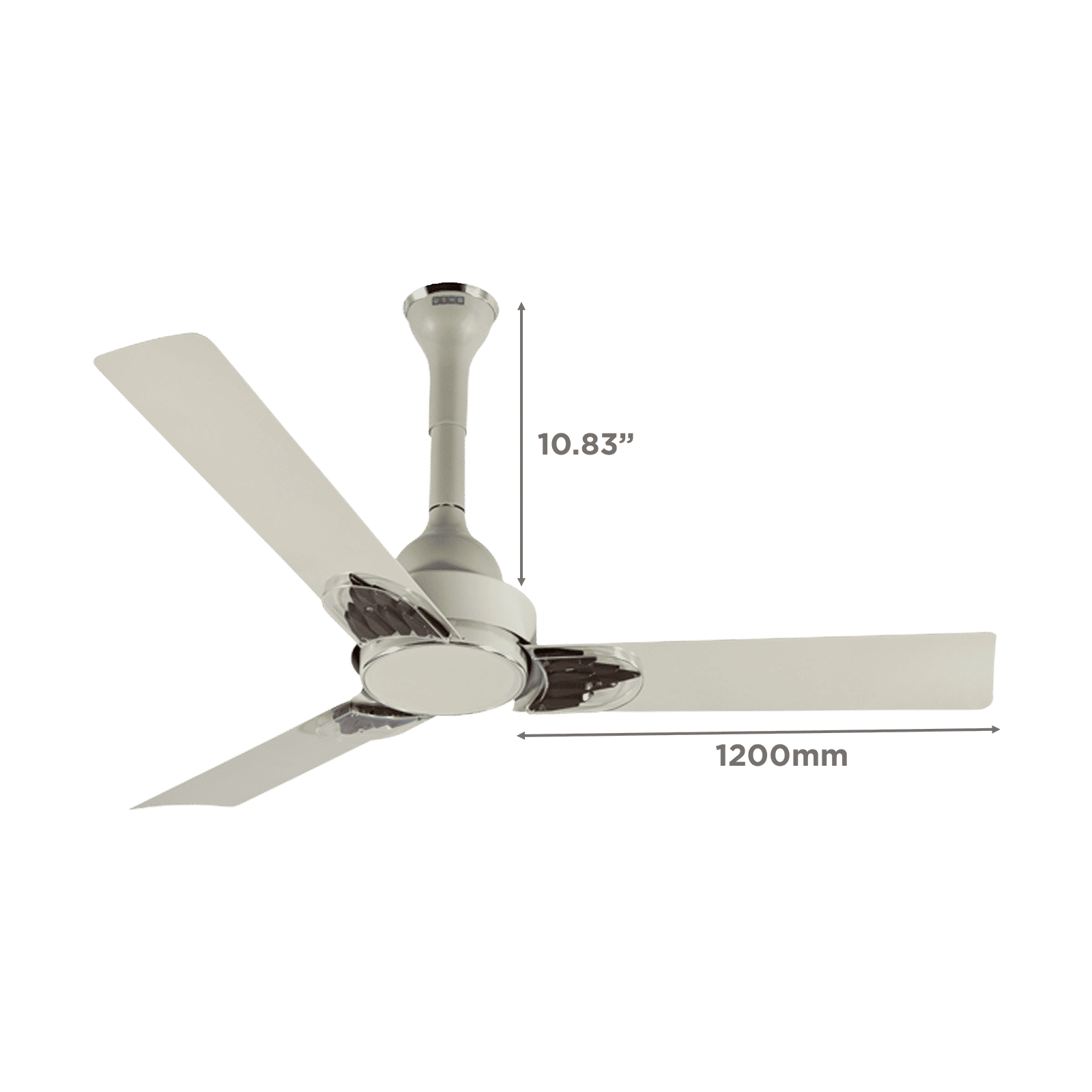 USHA Phi Beta 5 Star 1200mm 3 Blade BLDC Motor Ceiling Fan with Remote (Whisper Quiet Operation, Silk Grey)_2